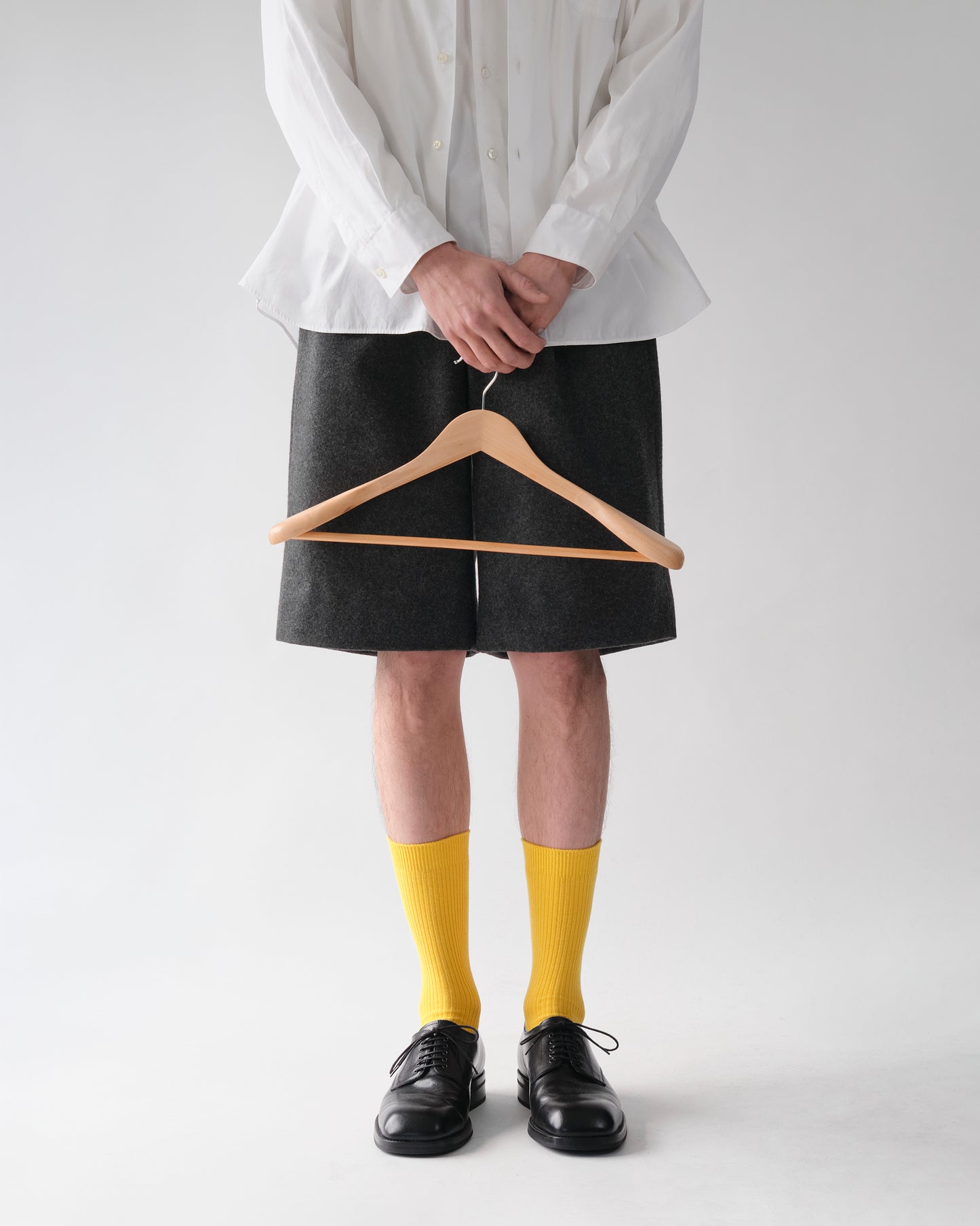 NTRUL MELTON WIDE SHORTS GRAY