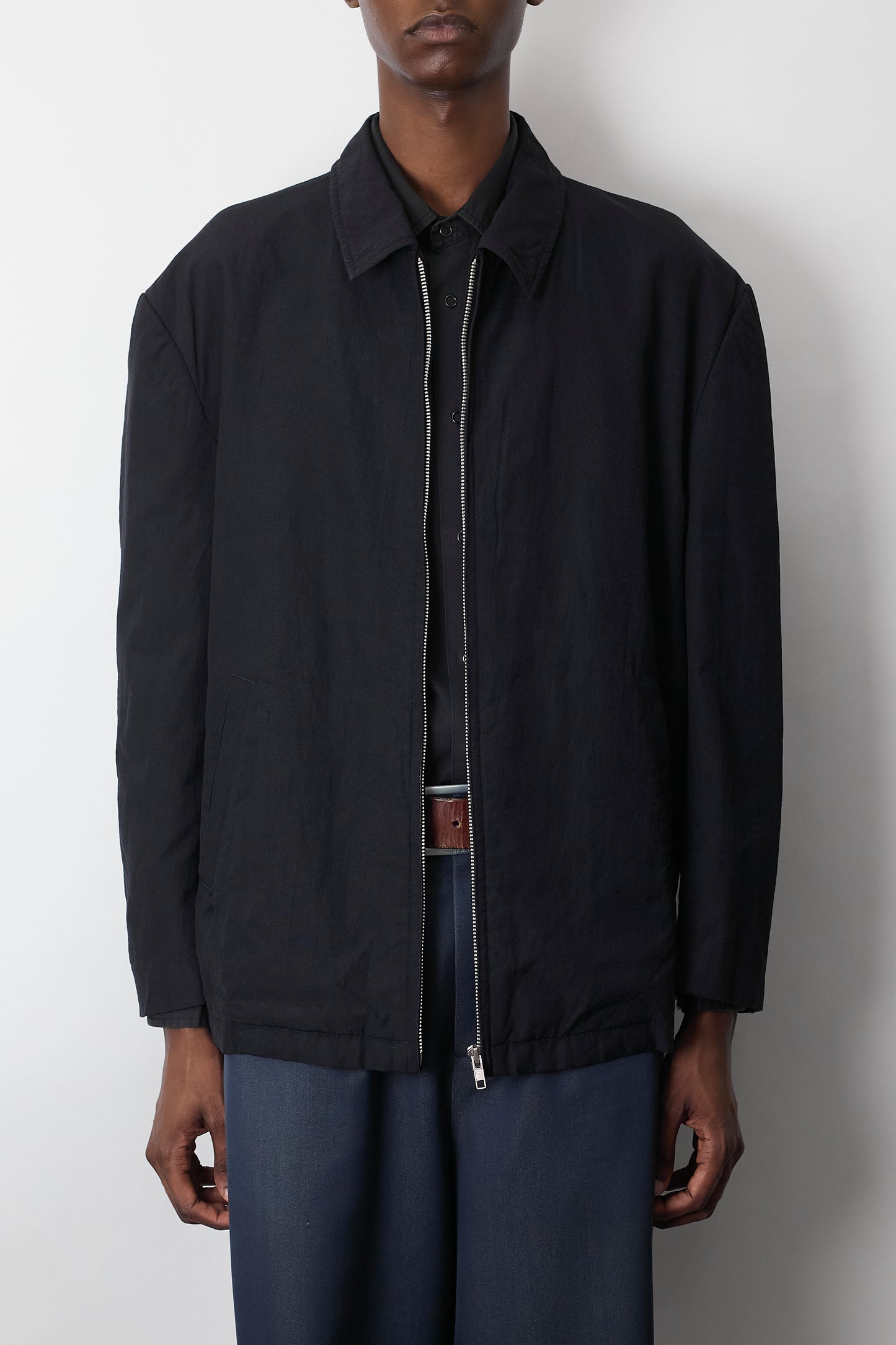 COMME DES GARCONS HOMME WOOL GABARDINE SHORT JACKET