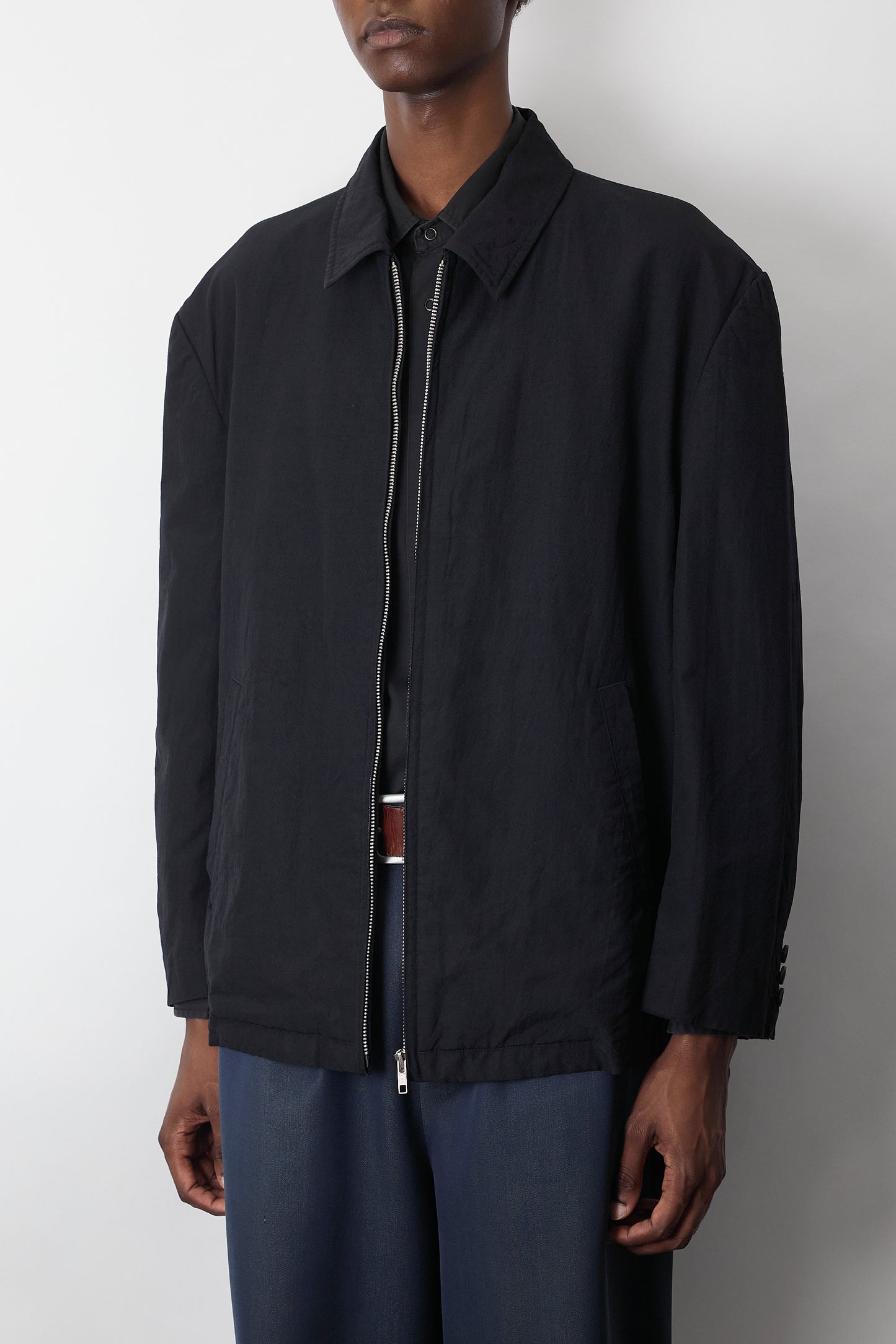 COMME DES GARCONS HOMME WOOL GABARDINE SHORT JACKET