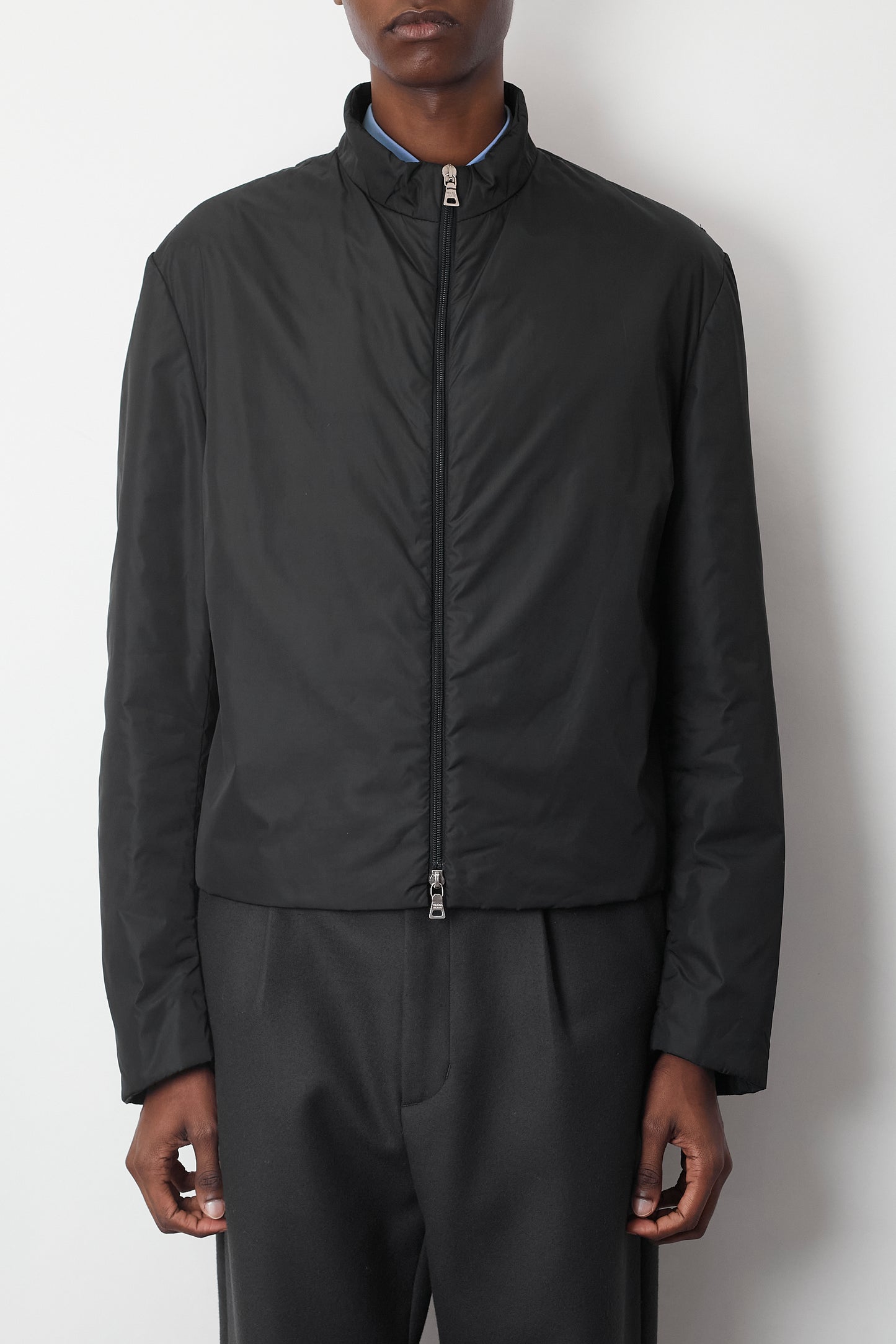 PRADA BLACK TECH NYLON SHORT JACKET