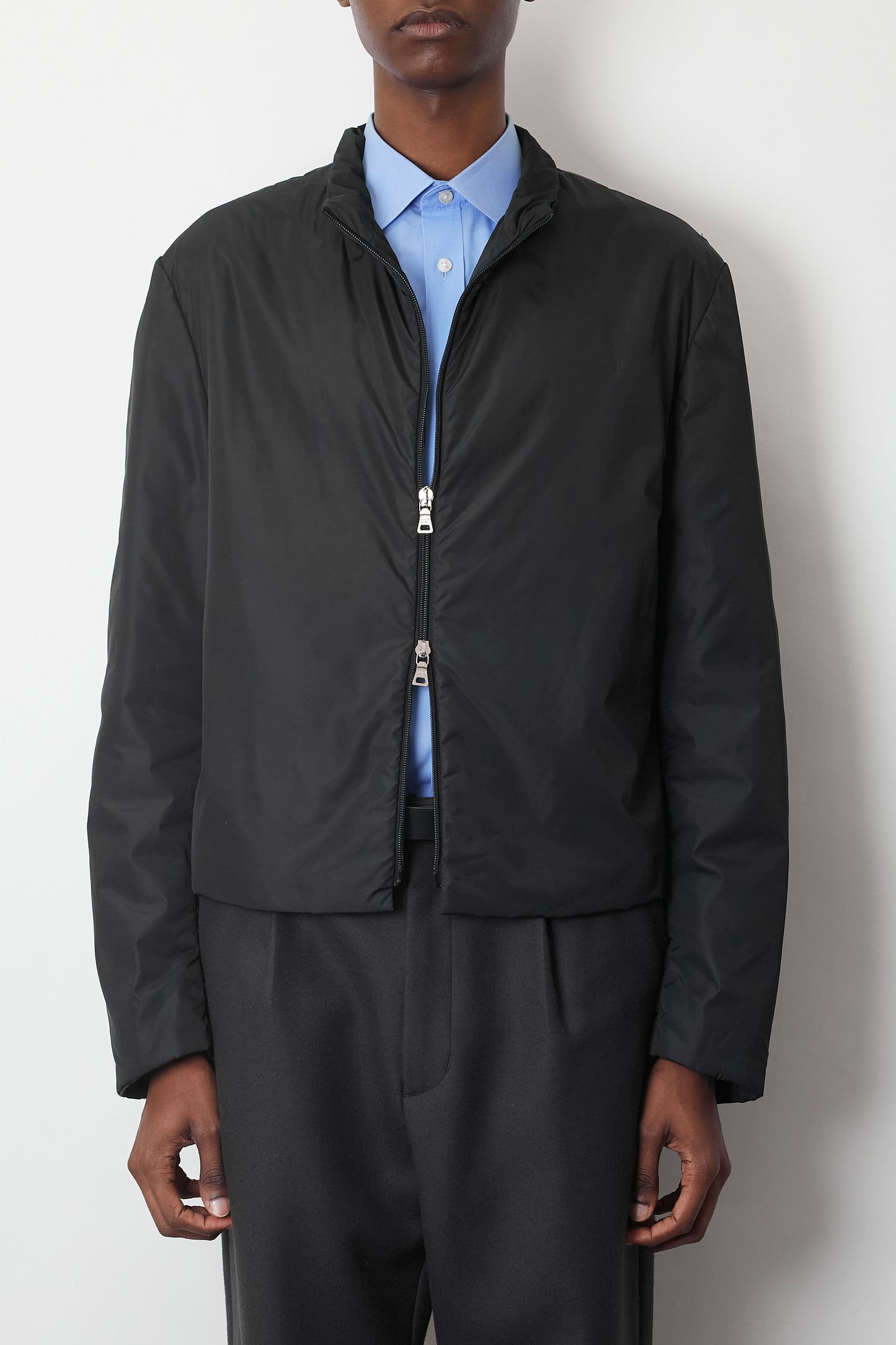 PRADA BLACK TECH NYLON SHORT JACKET