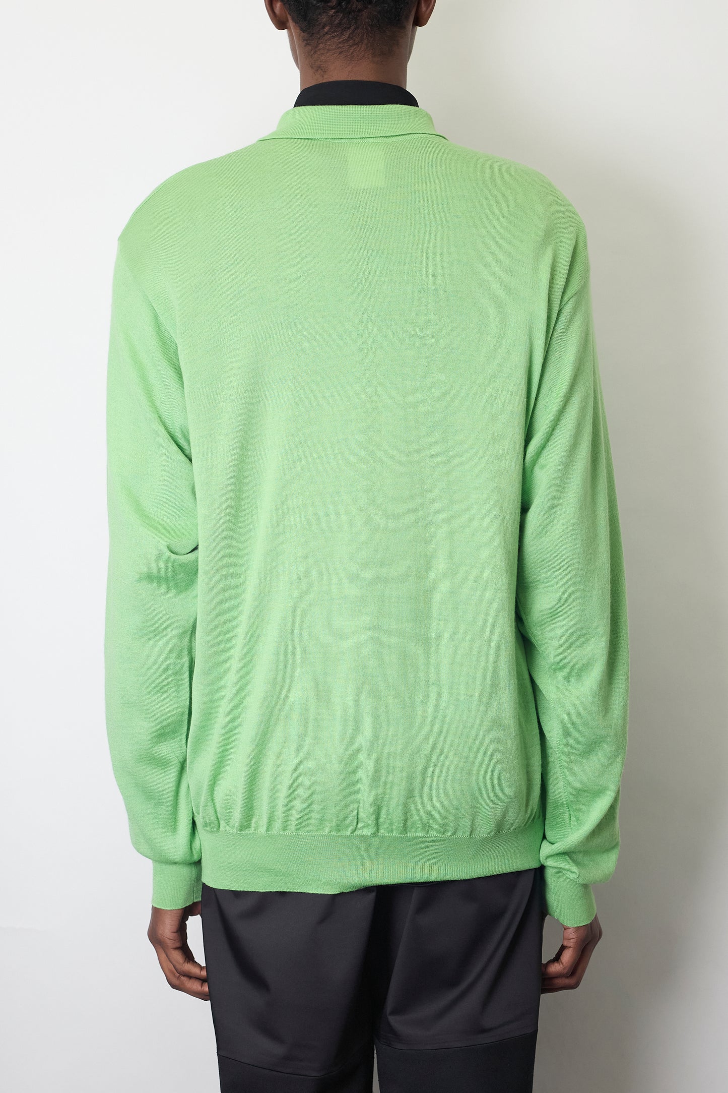 GIANNI VERSACE CASHMERE KNIT POLO SHIRT