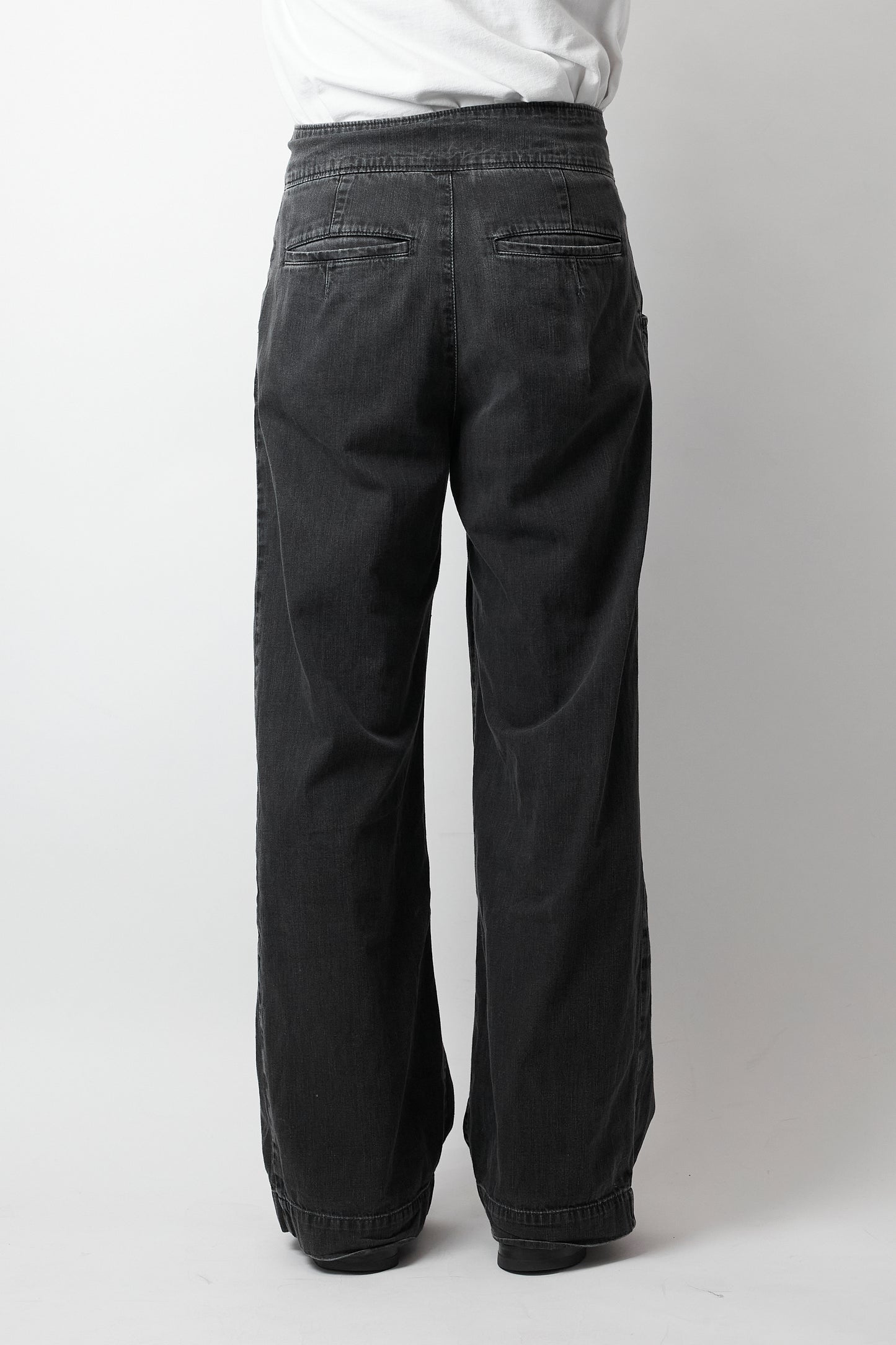 HYSTERIC GLAMOR BLACK DENIM WIDE PANTS