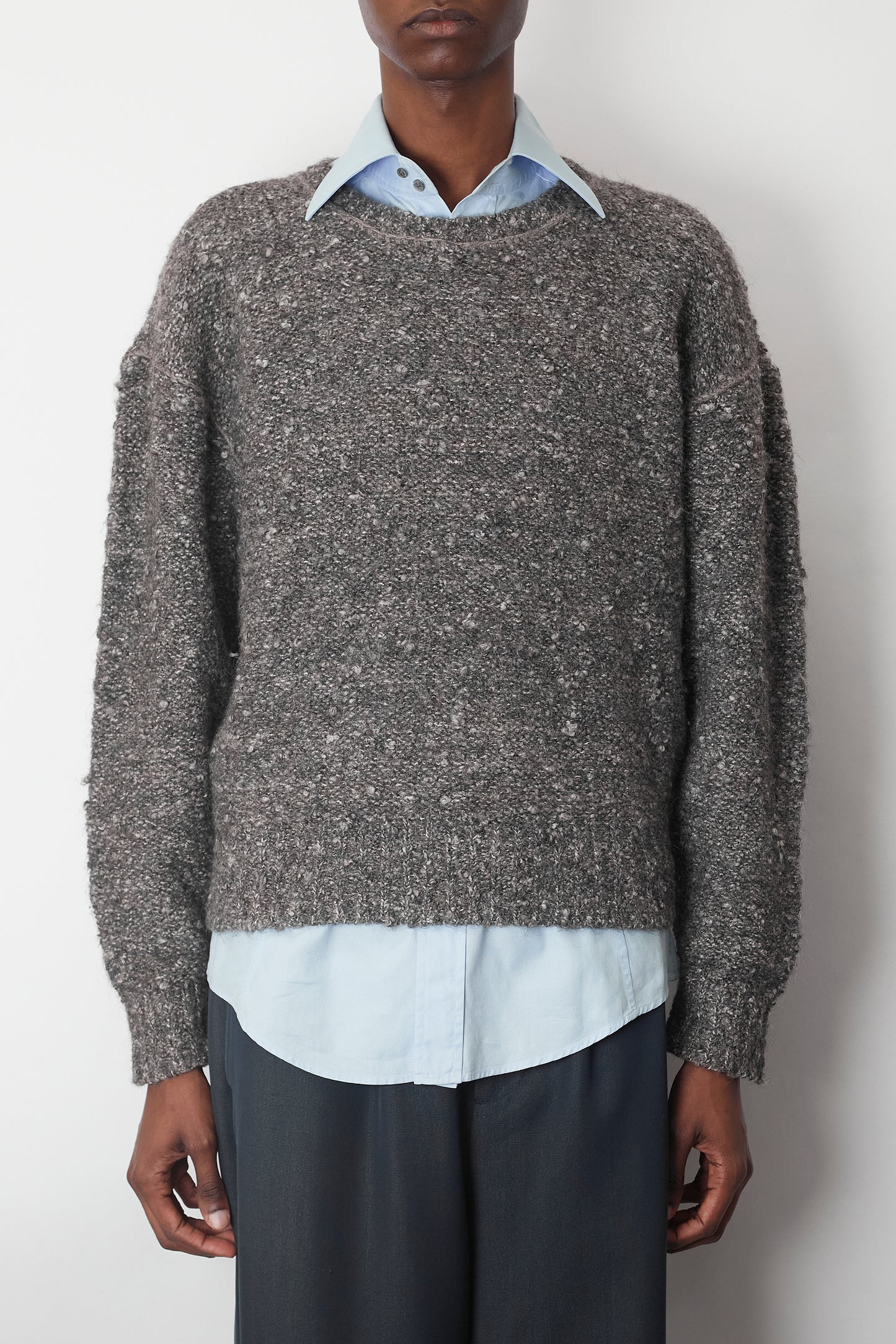 ISSEY MIYAKE MEN WOOL SHAGGY KNIT