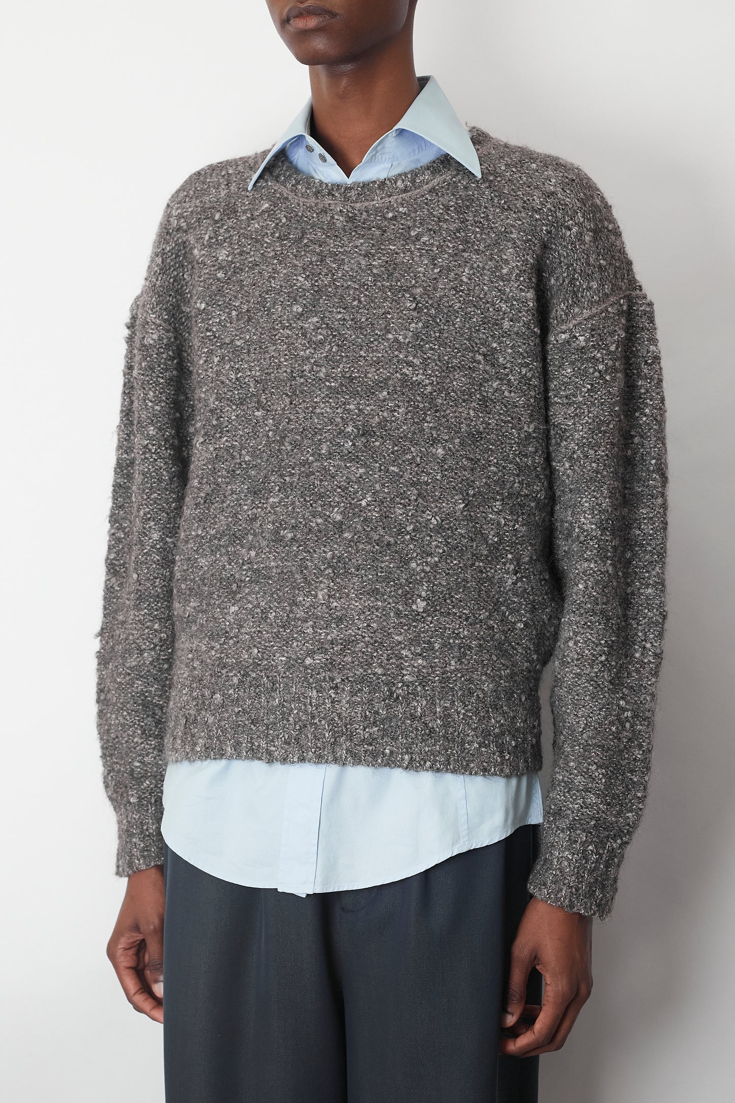 ISSEY MIYAKE MEN WOOL SHAGGY KNIT