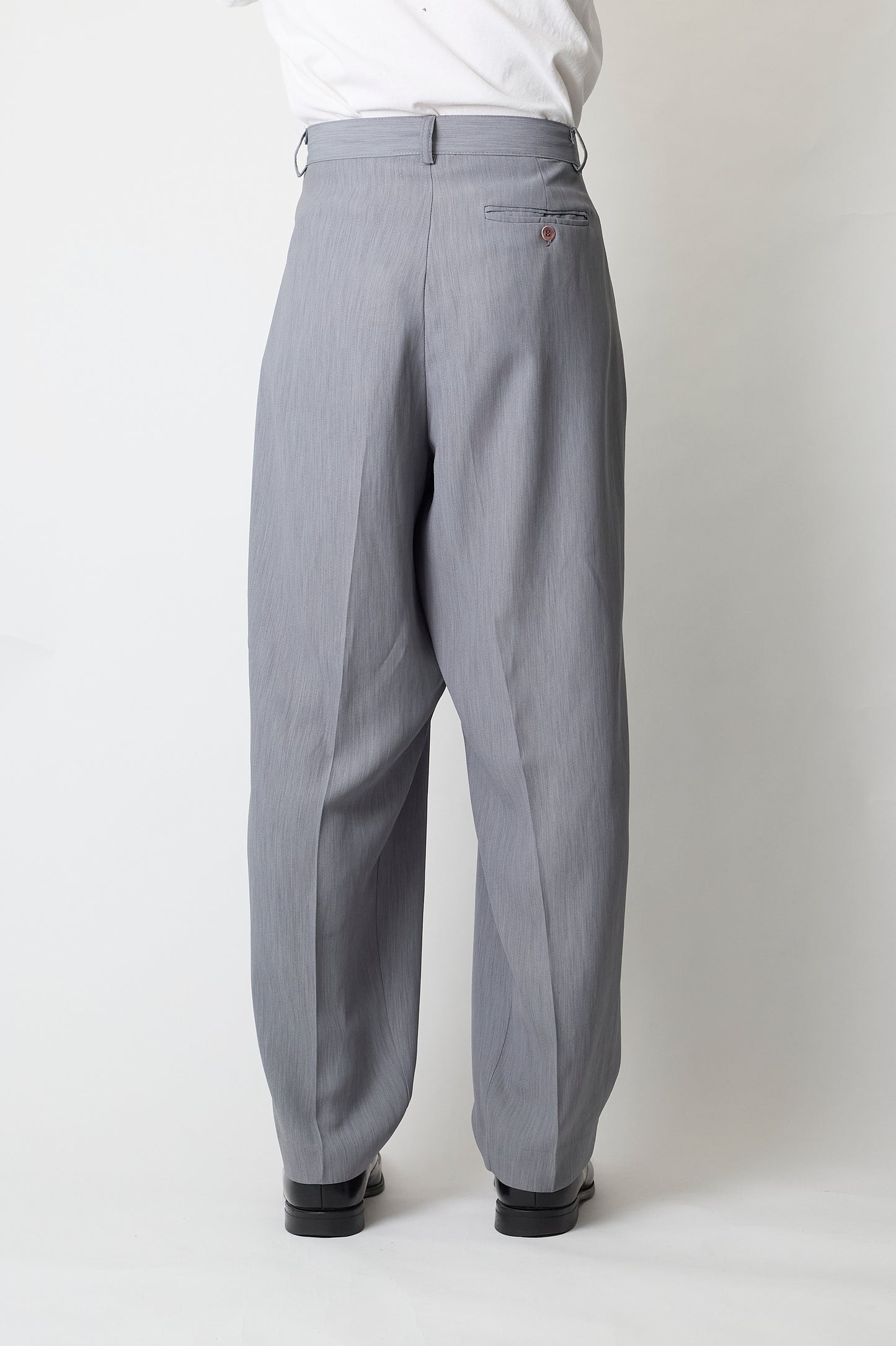 VINTAGE GRAY WIDE PANTS MADE IN USA