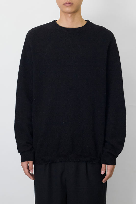 DOLCE&GABBANA BLACK WOOL KNIT MADE IN ITALY