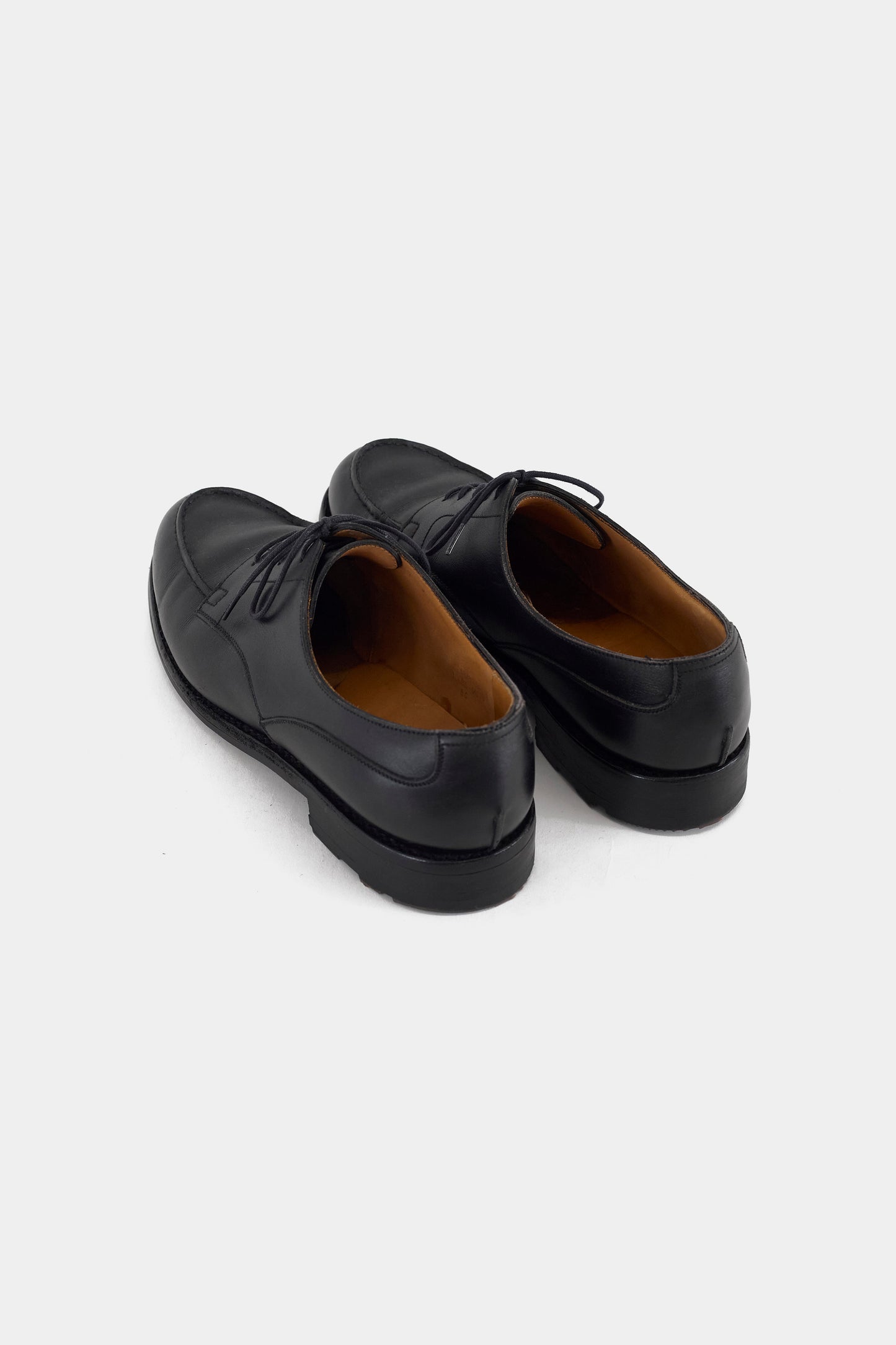 J.M. WESTON BLACK LEATHER SHOES MADE IN FRANCE