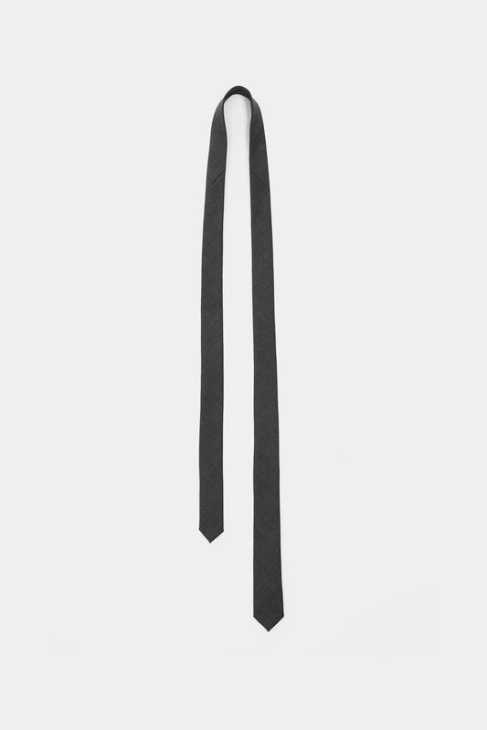 NTRUL NARROW WOOL TIE GRAY