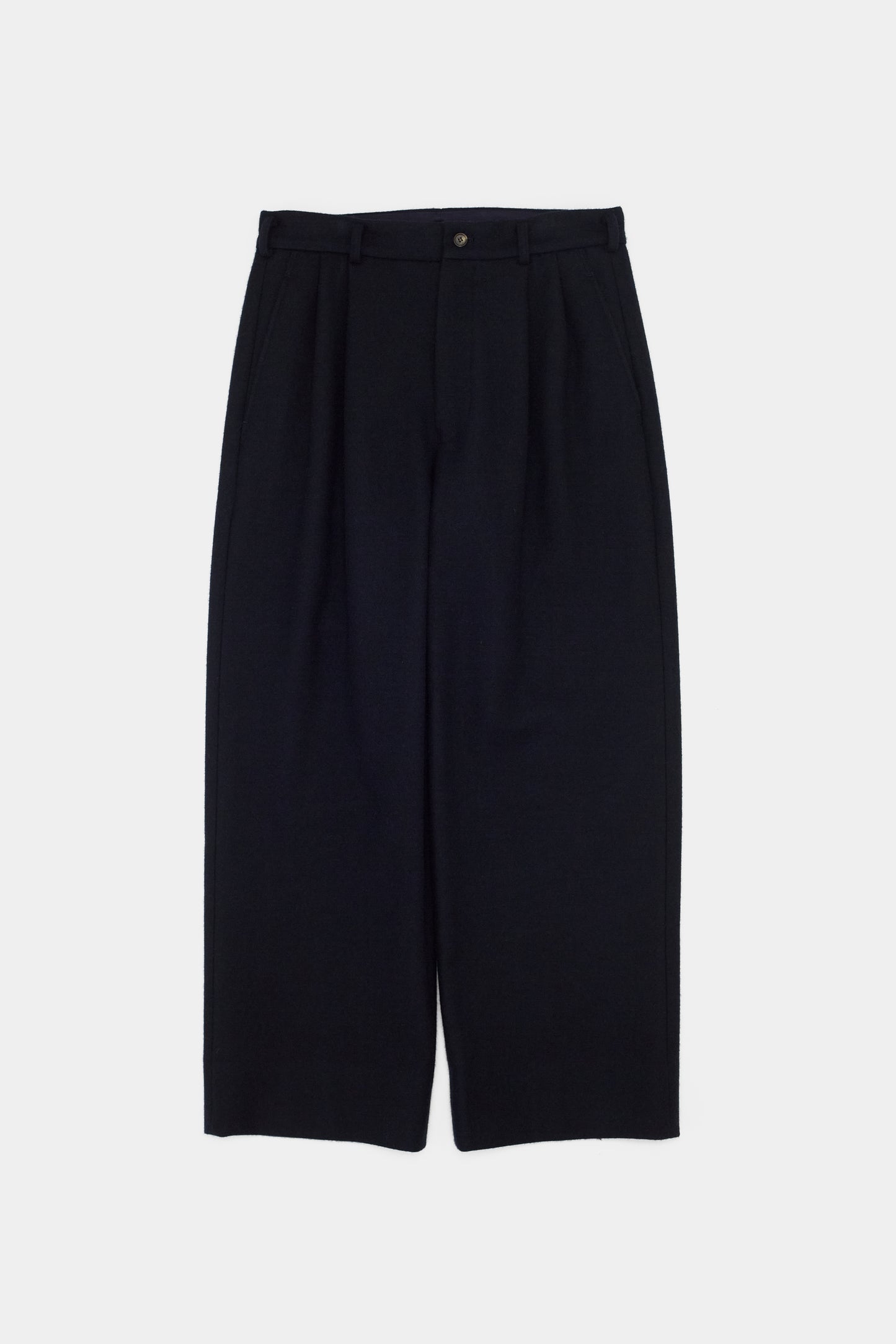 NTRUL CLASSIC MELTON TROUSERS NAVY