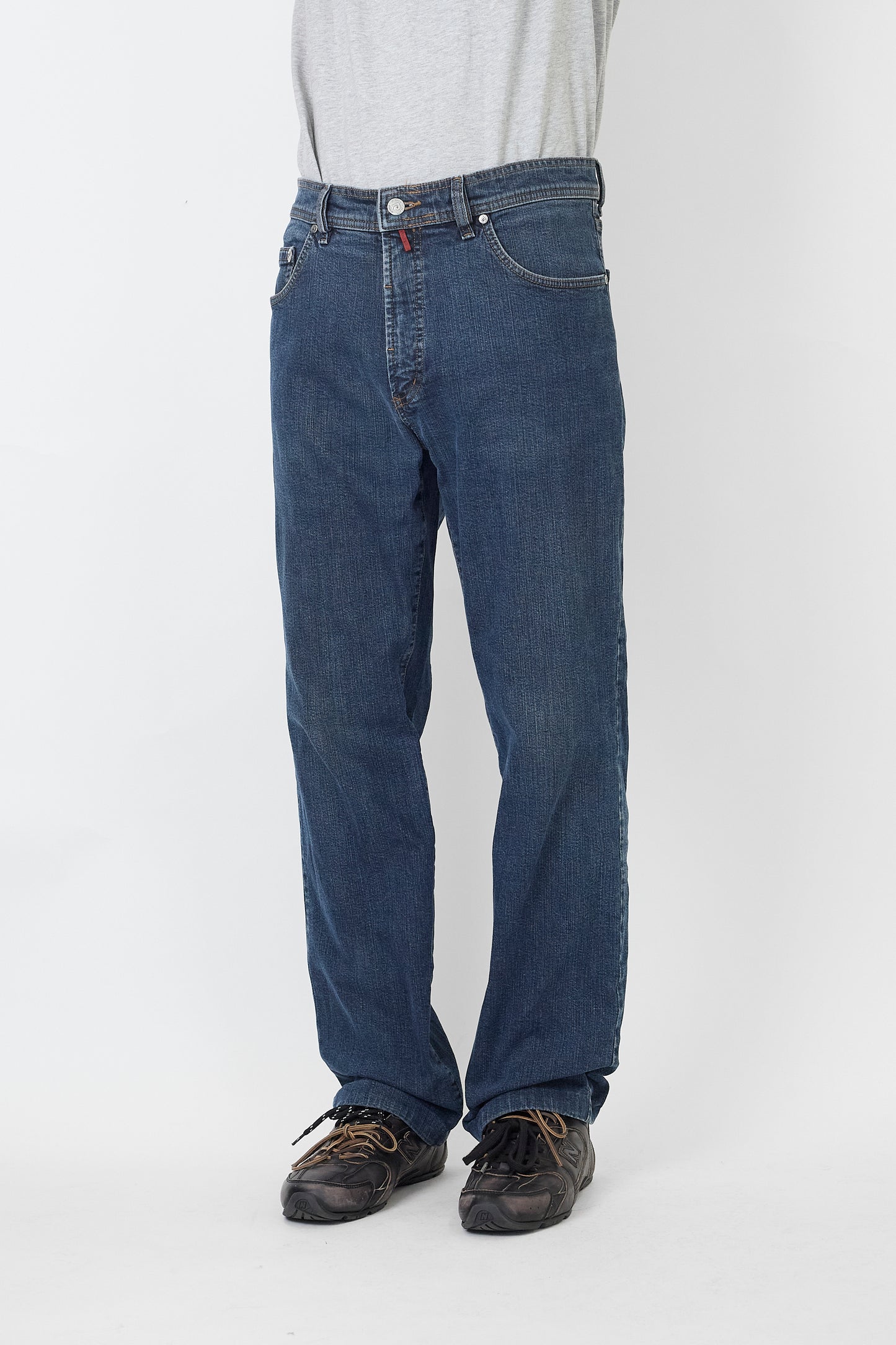 PIERRE CARDIN INDIGO DENIM WIDE PANTS MADE IN GERMANY