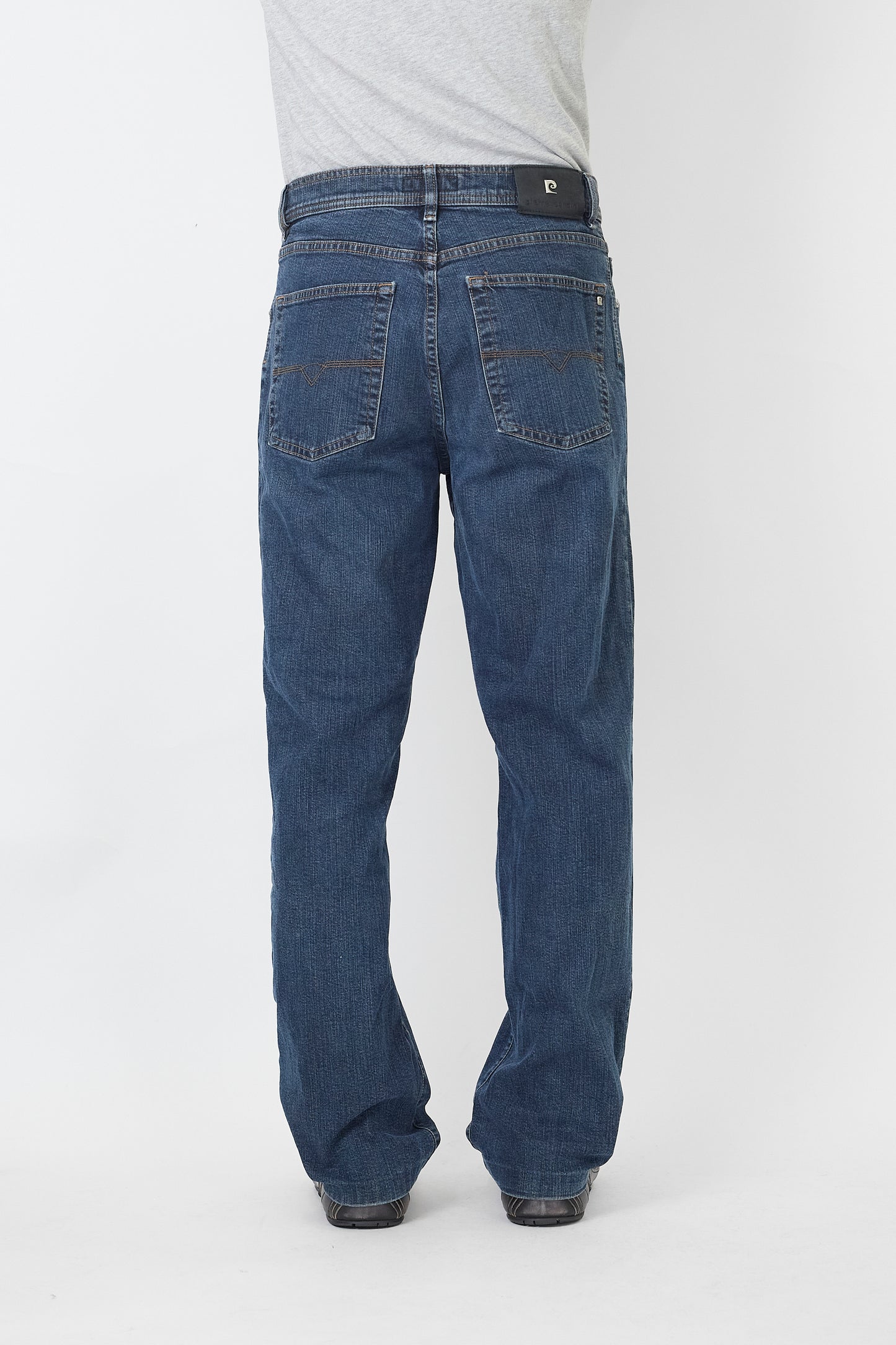 PIERRE CARDIN INDIGO DENIM WIDE PANTS MADE IN GERMANY