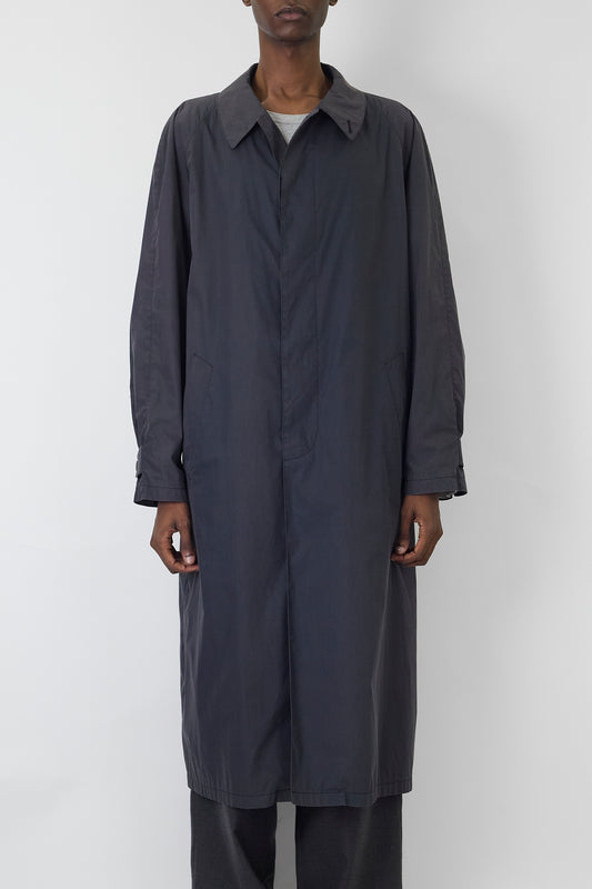 GIORGIO ARMANI NAVY LONG COAT MADE IN ITALY