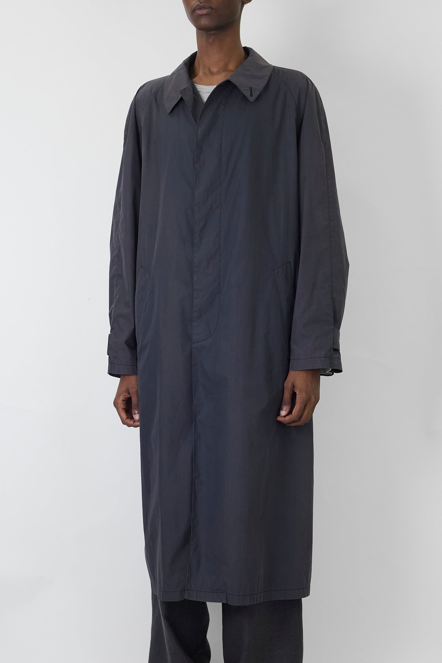 GIORGIO ARMANI NAVY LONG COAT MADE IN ITALY