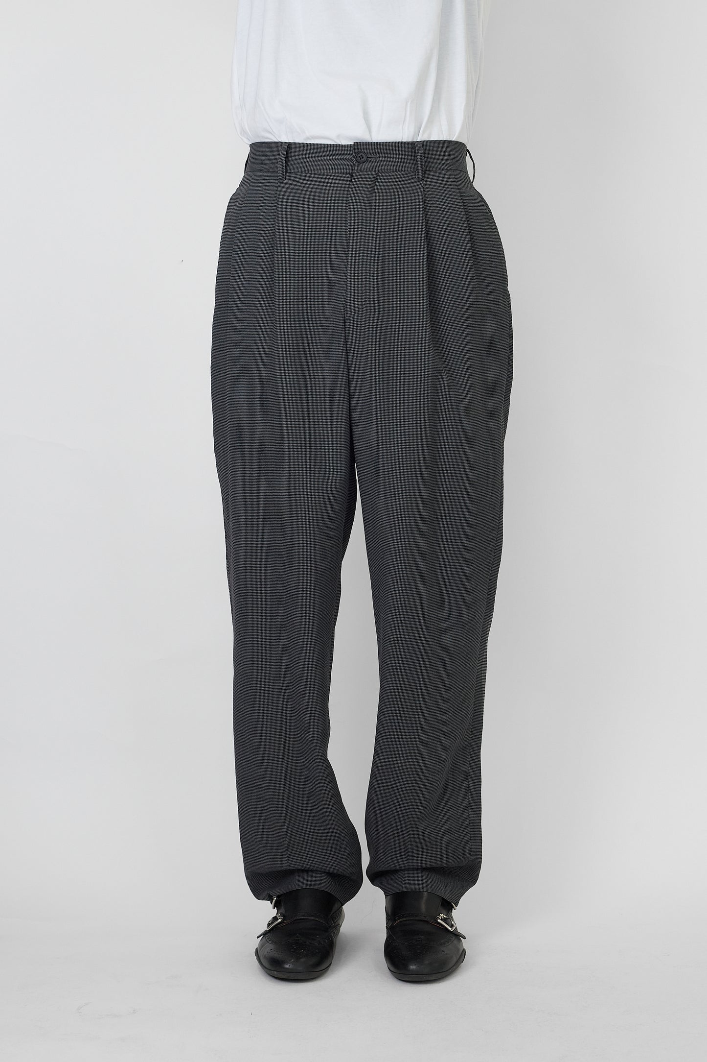 A.A.R BY YOHJI YAMAMOTO GRAY WOOL PANTS