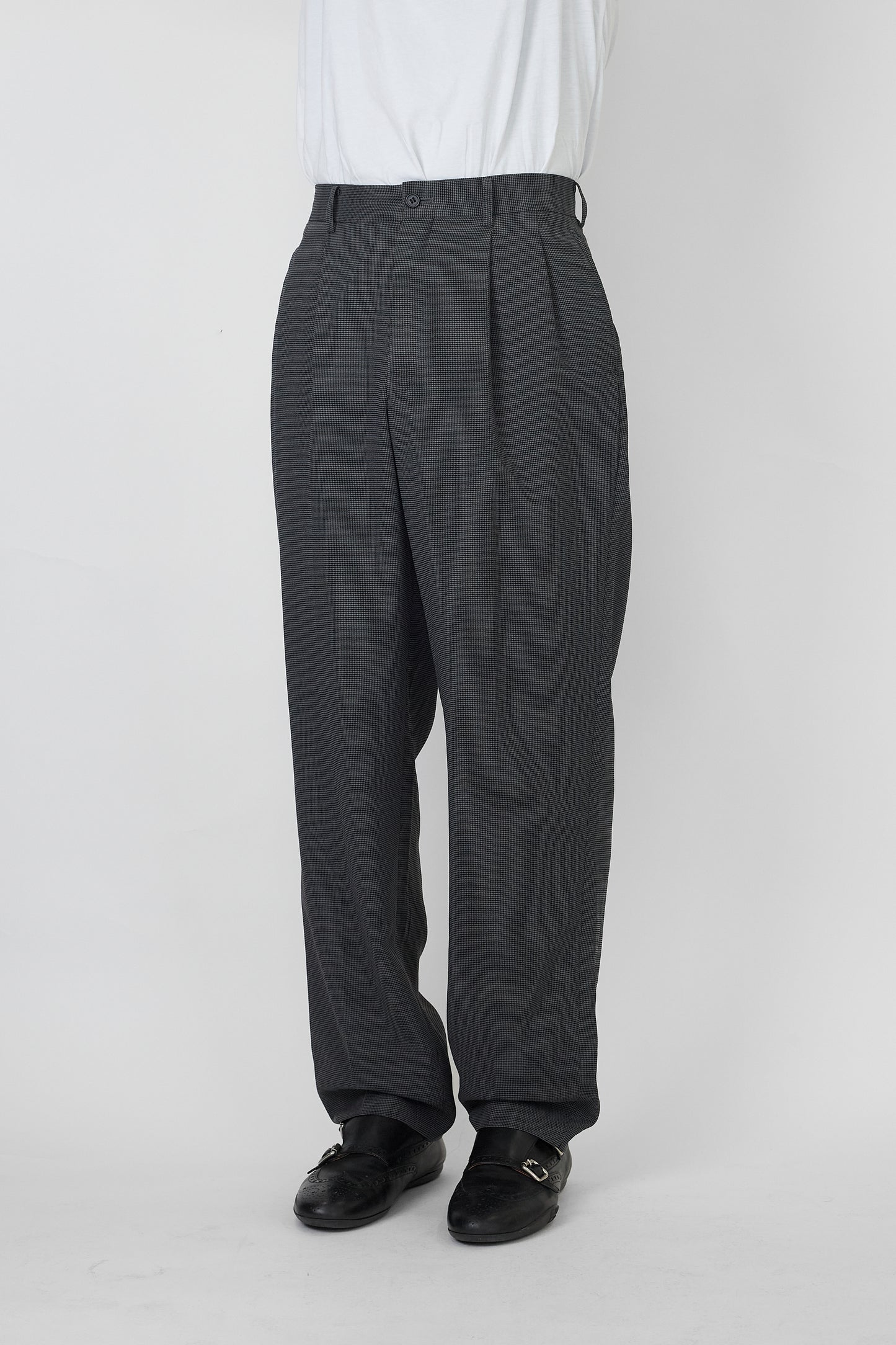 A.A.R BY YOHJI YAMAMOTO GRAY WOOL PANTS