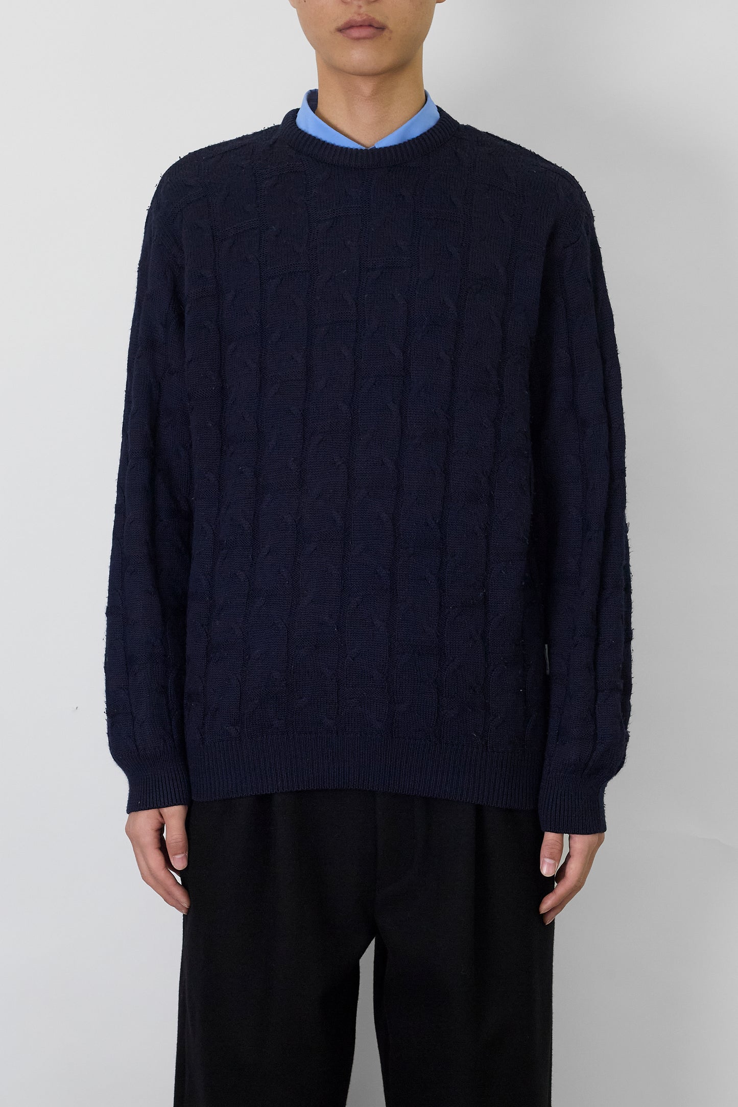 PIERRE CARDIN DESIGNED NAVY WOOL KINT