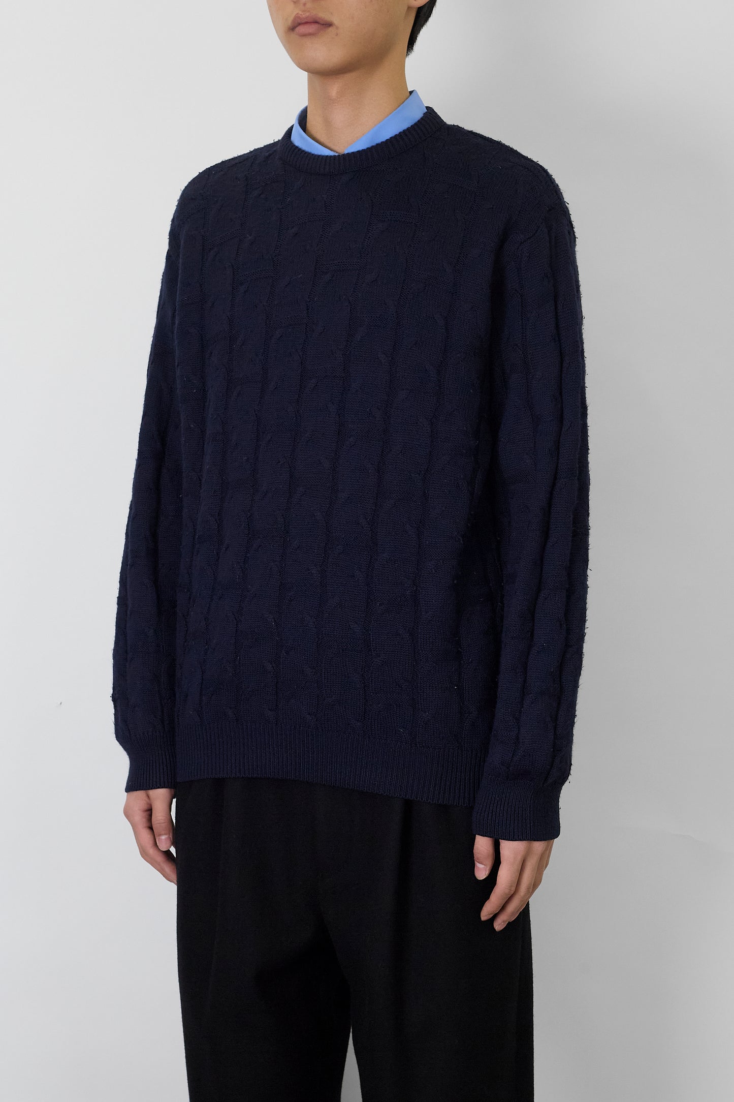 PIERRE CARDIN DESIGNED NAVY WOOL KINT