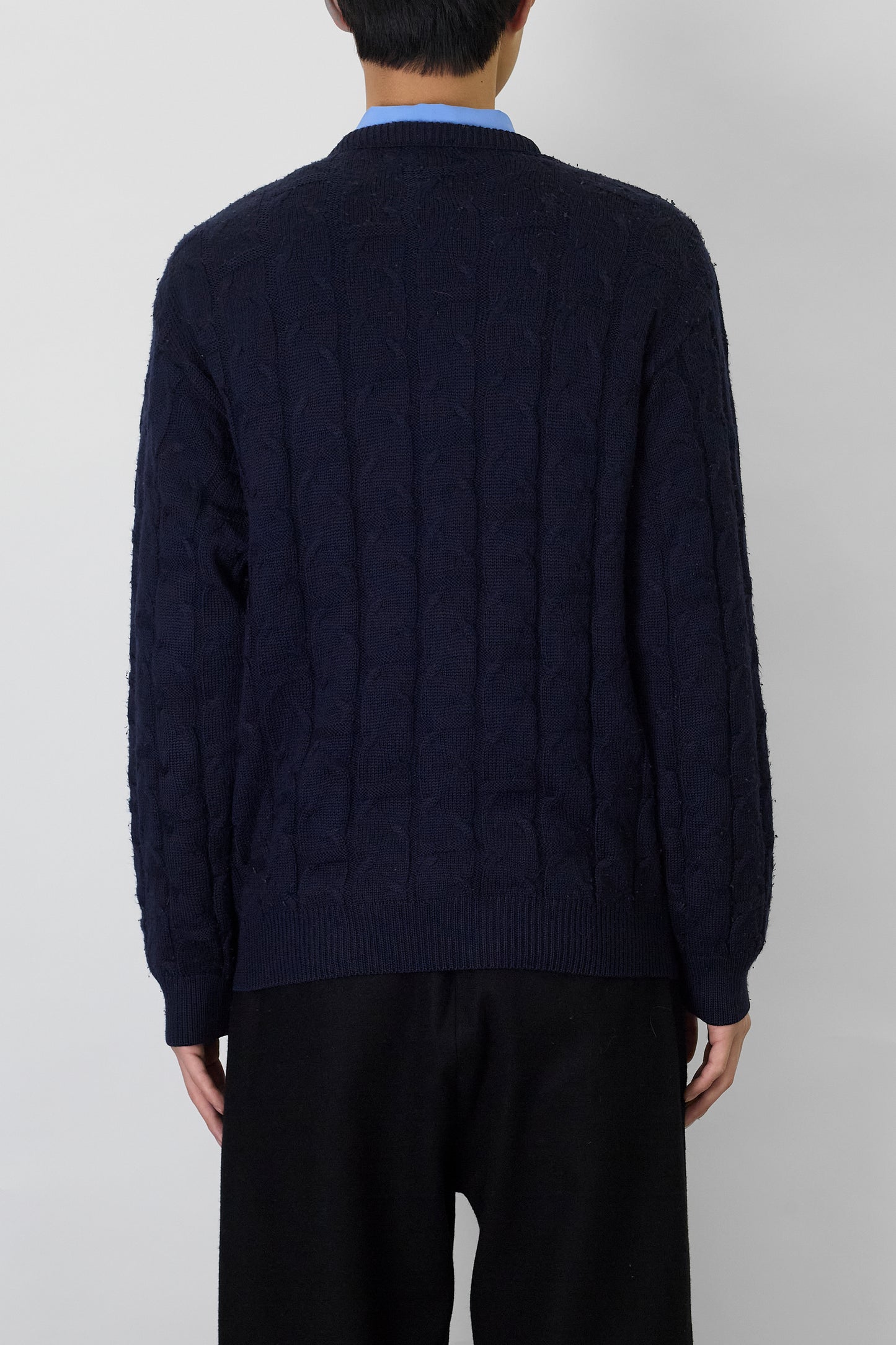 PIERRE CARDIN DESIGNED NAVY WOOL KINT