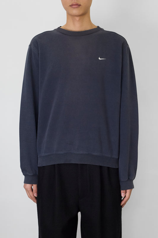 NIKE FADED NAVY COTTON SWEAT SHIRT