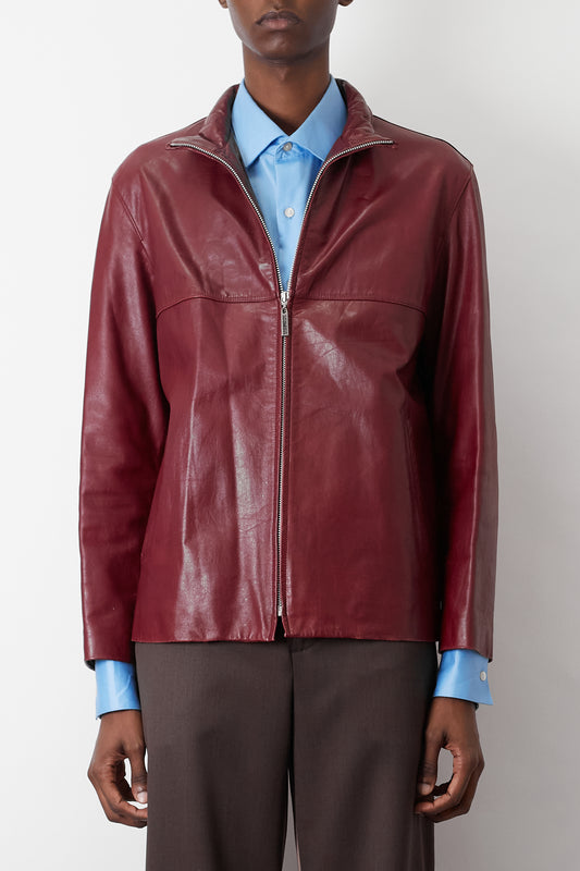 GAULTIER HOMME SINGLE LEATHER JACKET