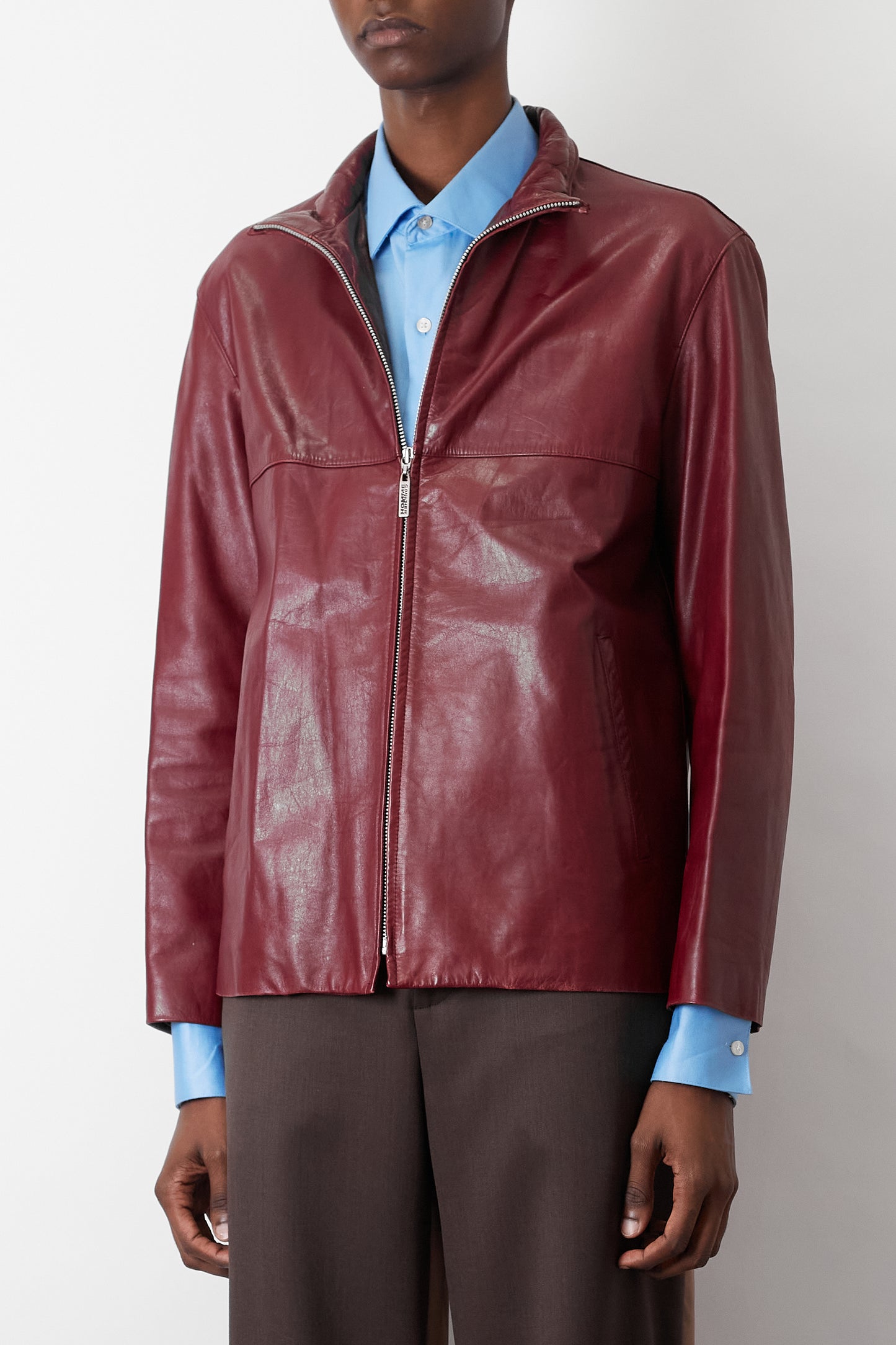 GAULTIER HOMME SINGLE LEATHER JACKET