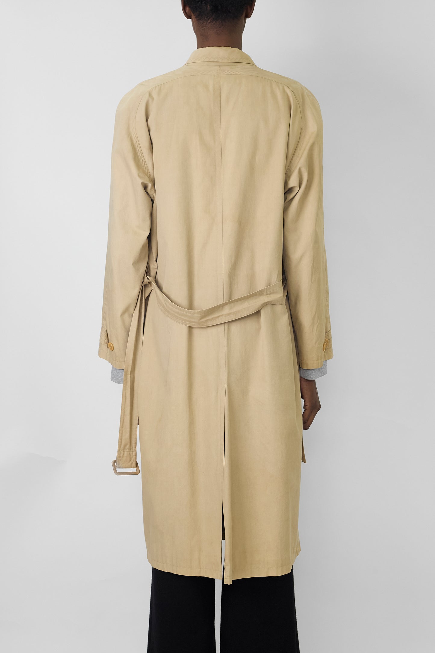 GIORGIO ARMANI BEIGE LONG COAT MADE IN ITALY