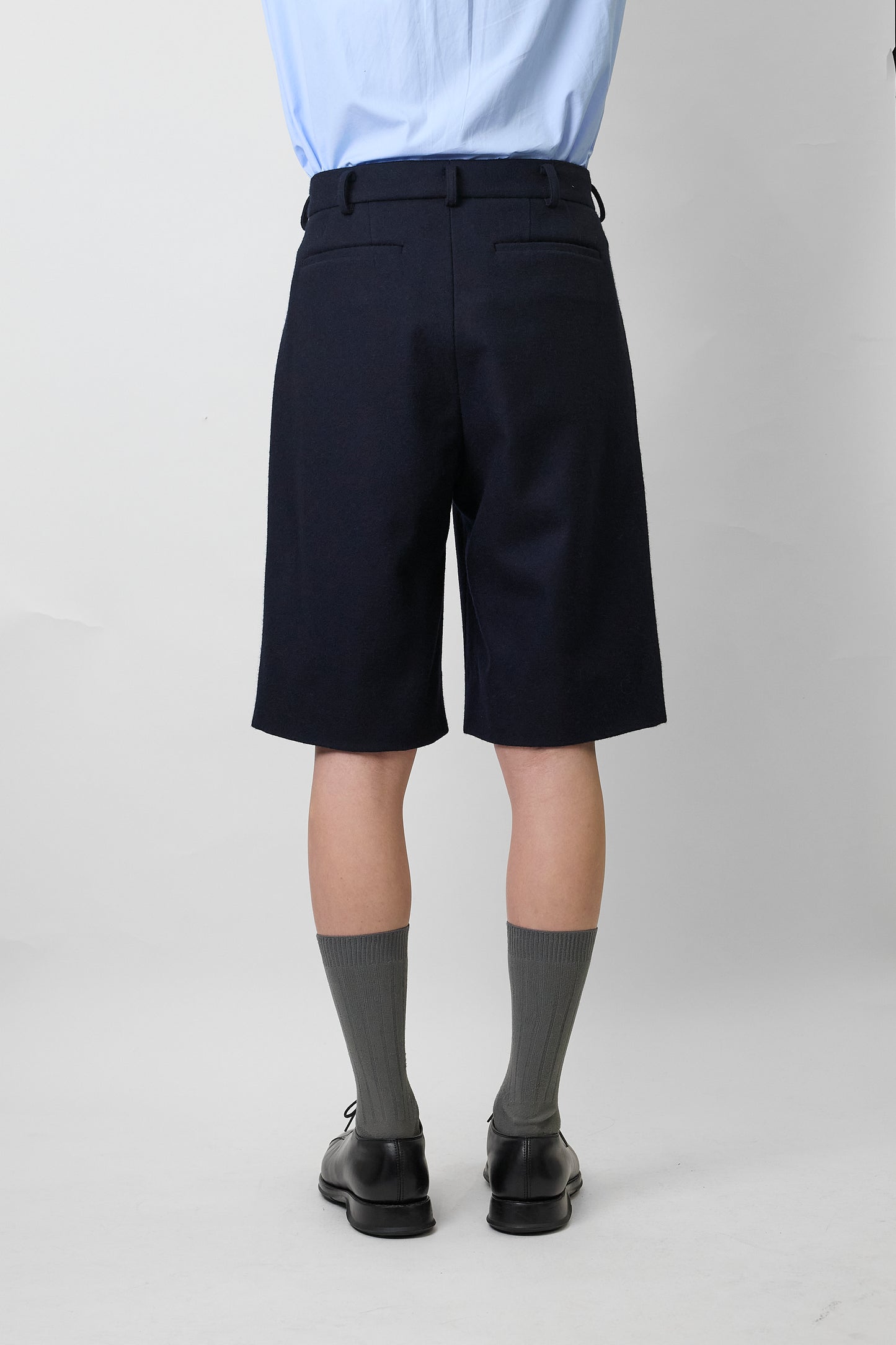 NTRUL MELTON WIDE SHORTS NAVY