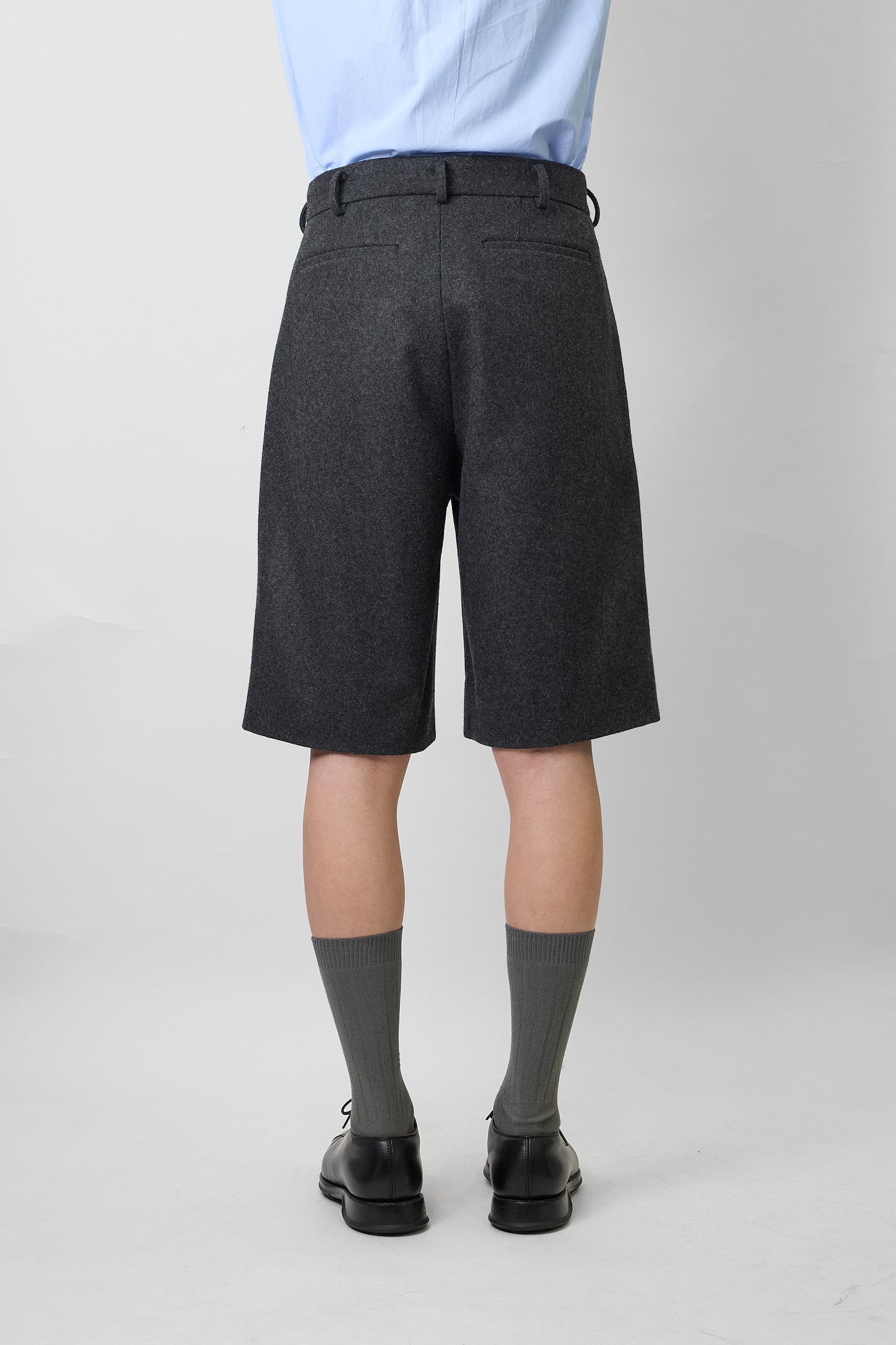NTRUL MELTON WIDE SHORTS GRAY