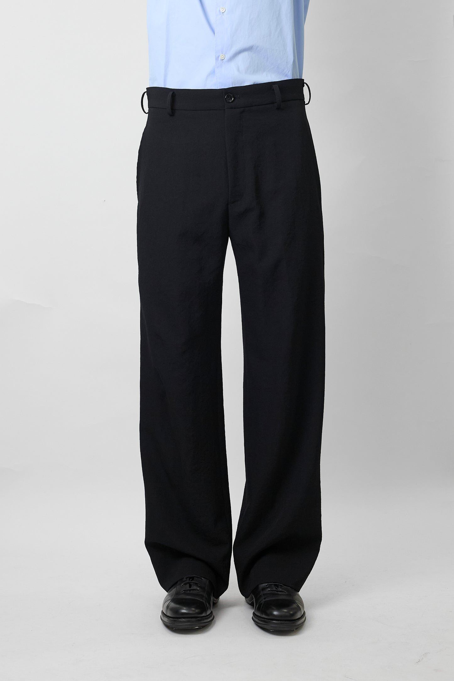 NTRUL MODERN GABARDINE TROUSERS BLACK