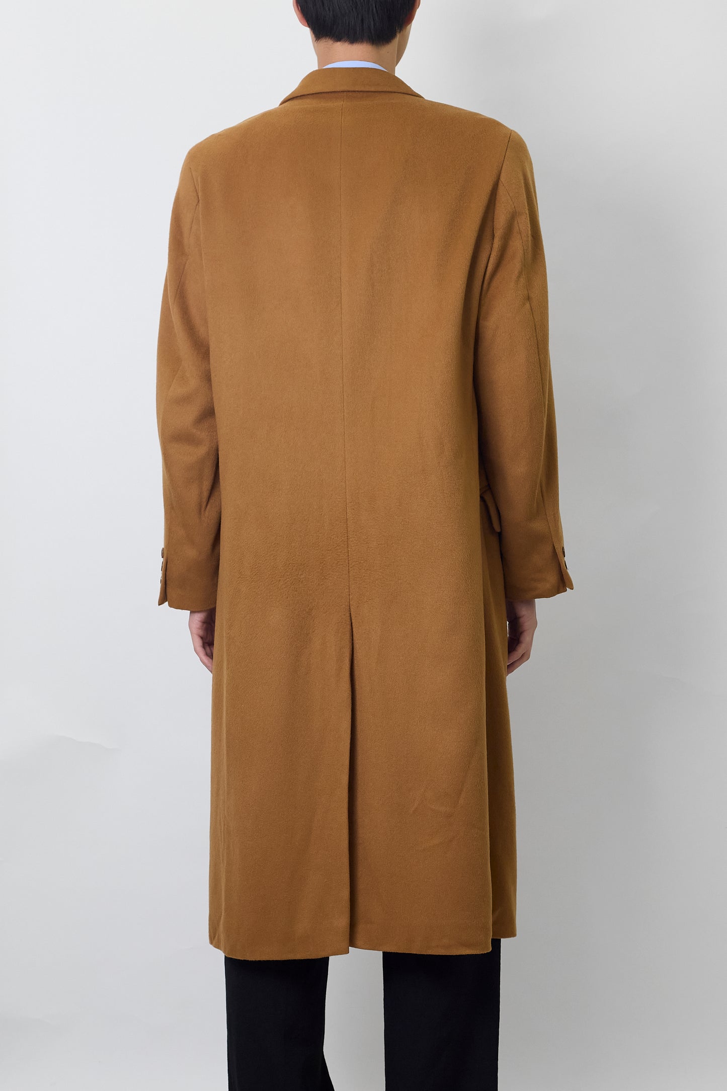 VINTAGE CAMEL CASHMERE LONG COAT MADE IN ITALY