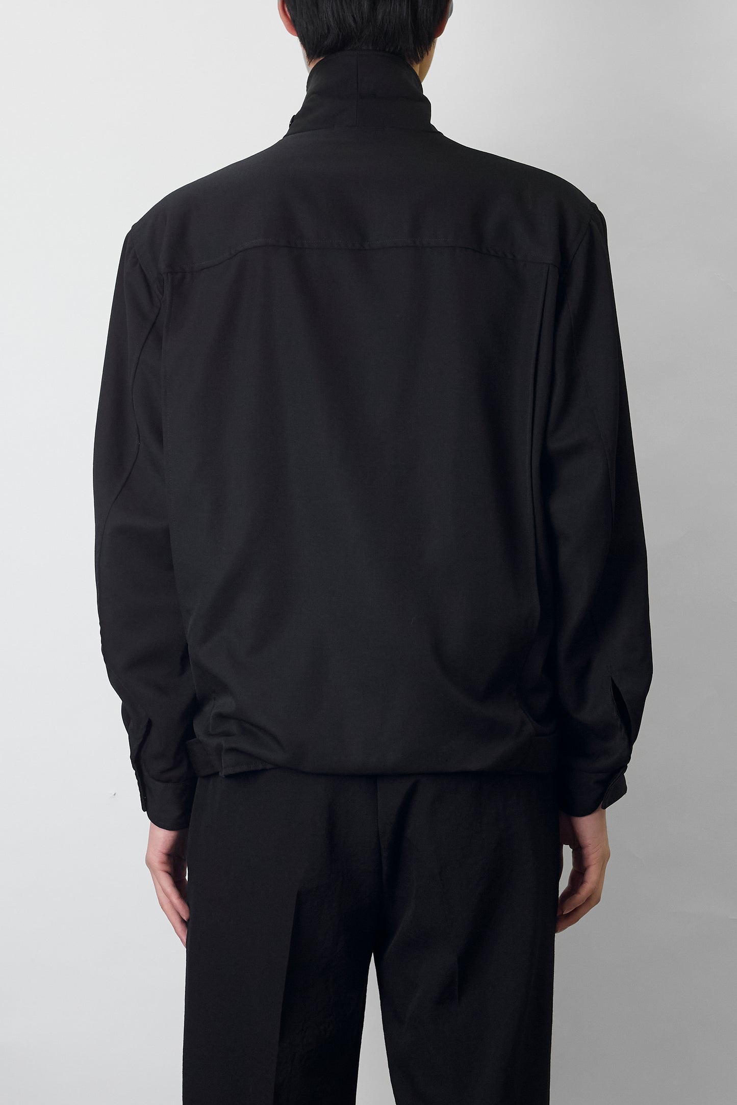 AGNES B. HOMME BLACK WOOL SHORT JACKET MADE IN FRANCE