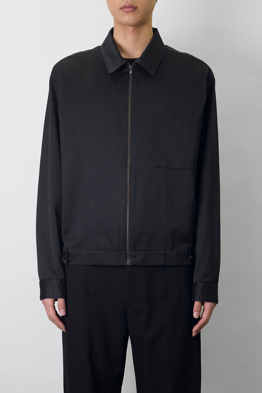 HELMUT LANG BLACK ZIP UP SHORT JACKET MADE IN ITALY