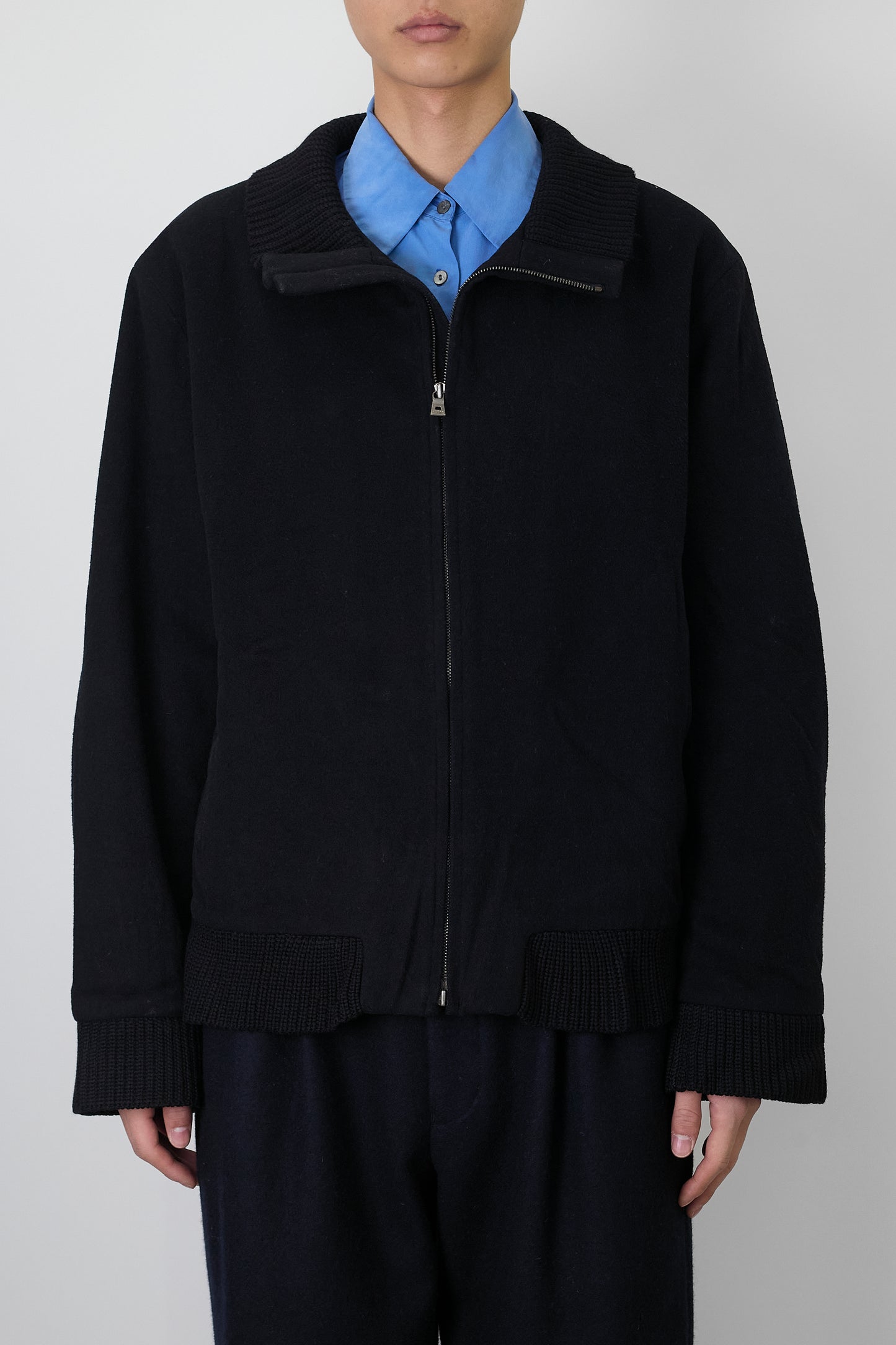 HUGO BOSS BLACK WOOL CASHMERE SHORT JACKET