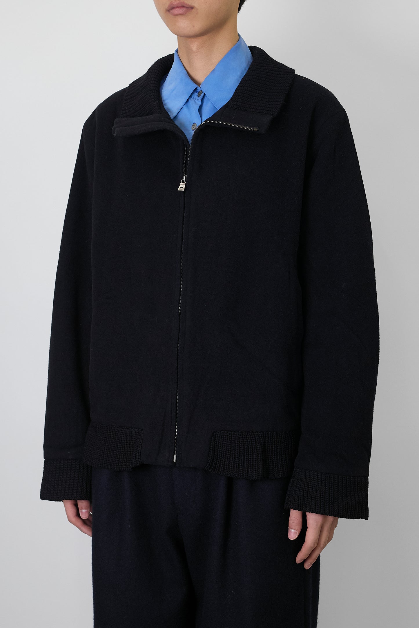 HUGO BOSS BLACK WOOL CASHMERE SHORT JACKET