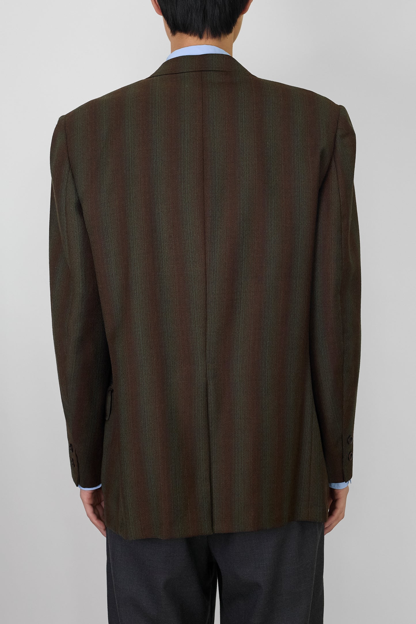 COUNTRY CASUALS BROWN KHAKI WOOL TAILORED JACKET MADE IN USA