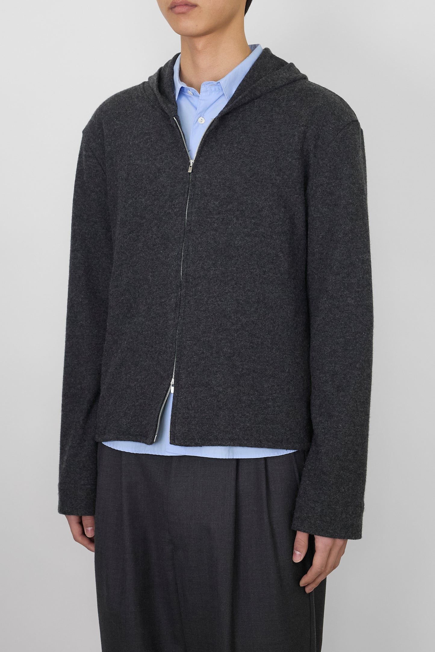 NTRUL MODERN KNIT HOODIE GRAY