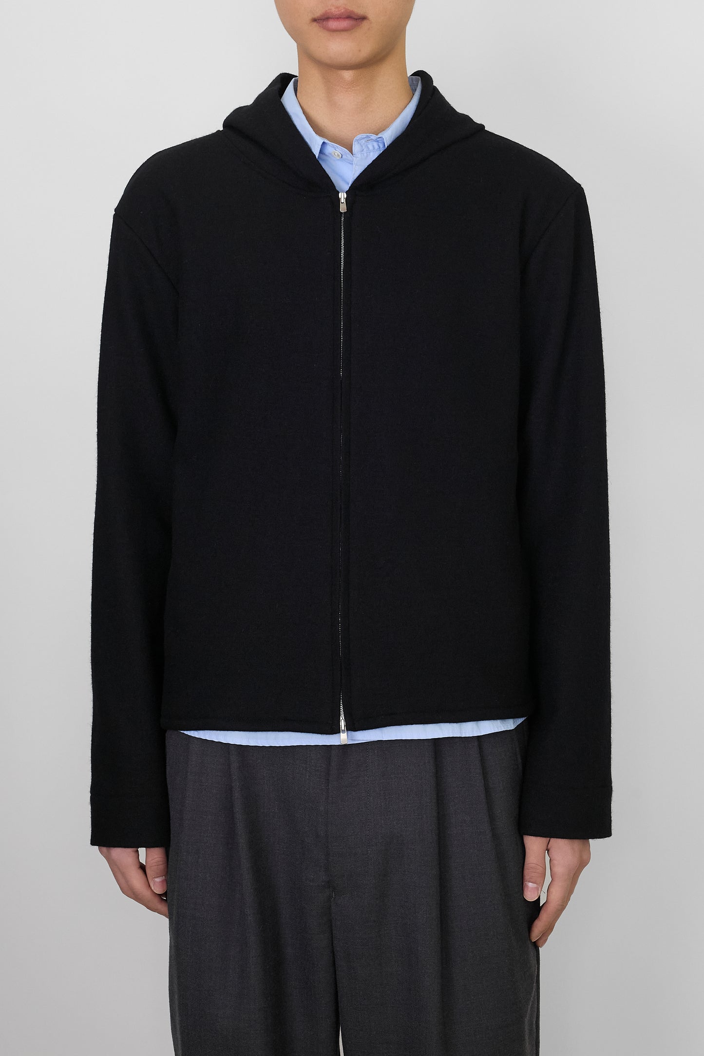 NTRUL MODERN KNIT HOODIE BLACK