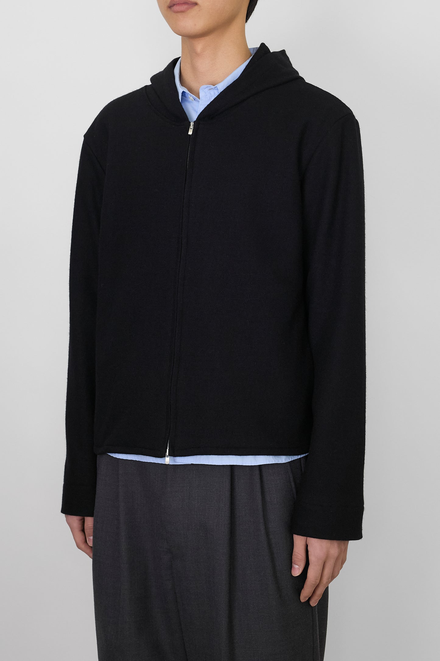 NTRUL MODERN KNIT HOODIE BLACK