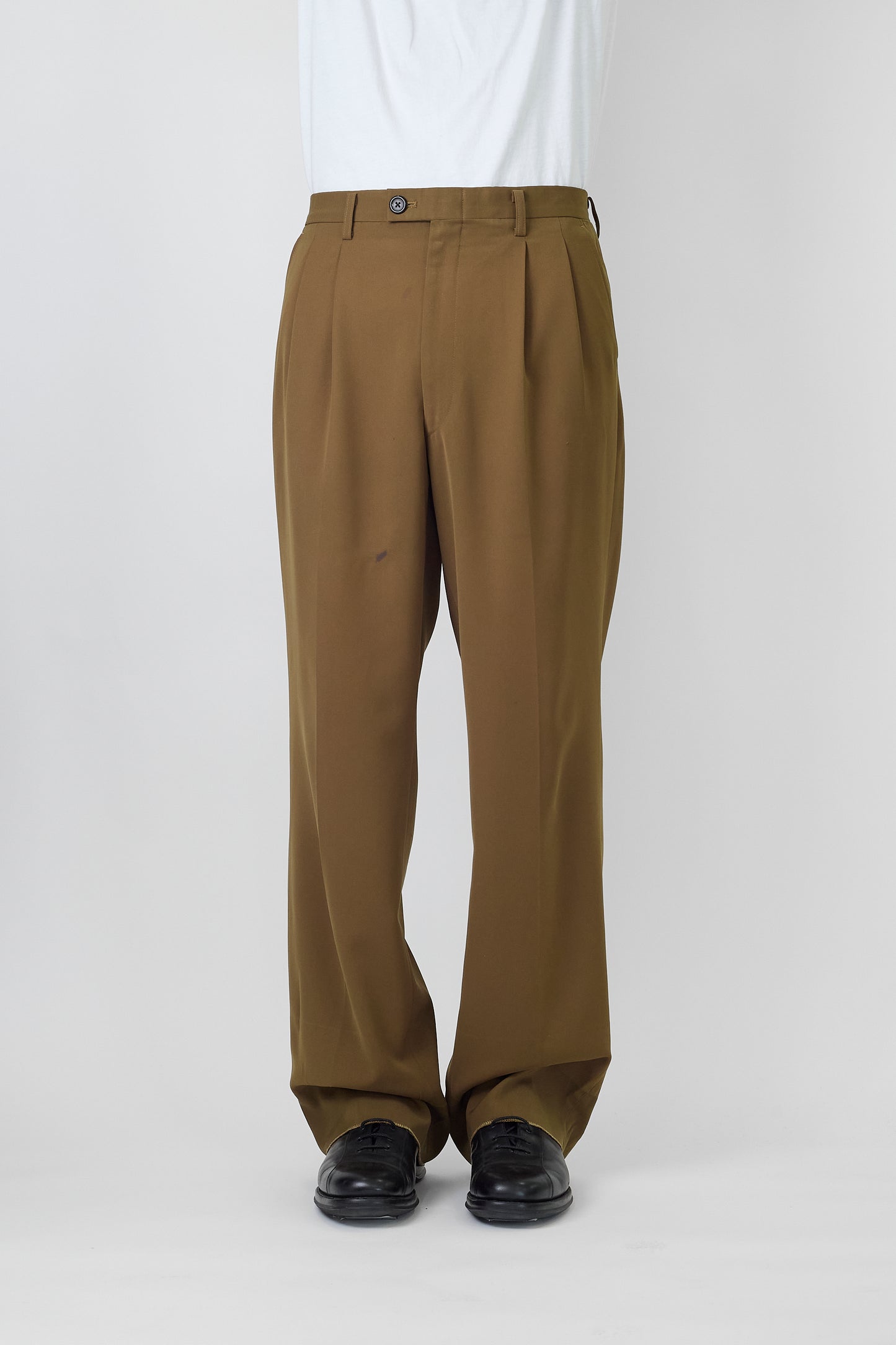 BALENCIAGA BY NICHOLAS GHESQUIERE BROWN WIDE PANTS