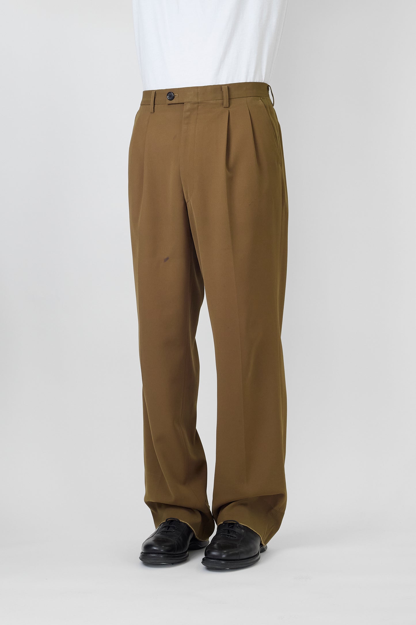 BALENCIAGA BY NICHOLAS GHESQUIERE BROWN WIDE PANTS