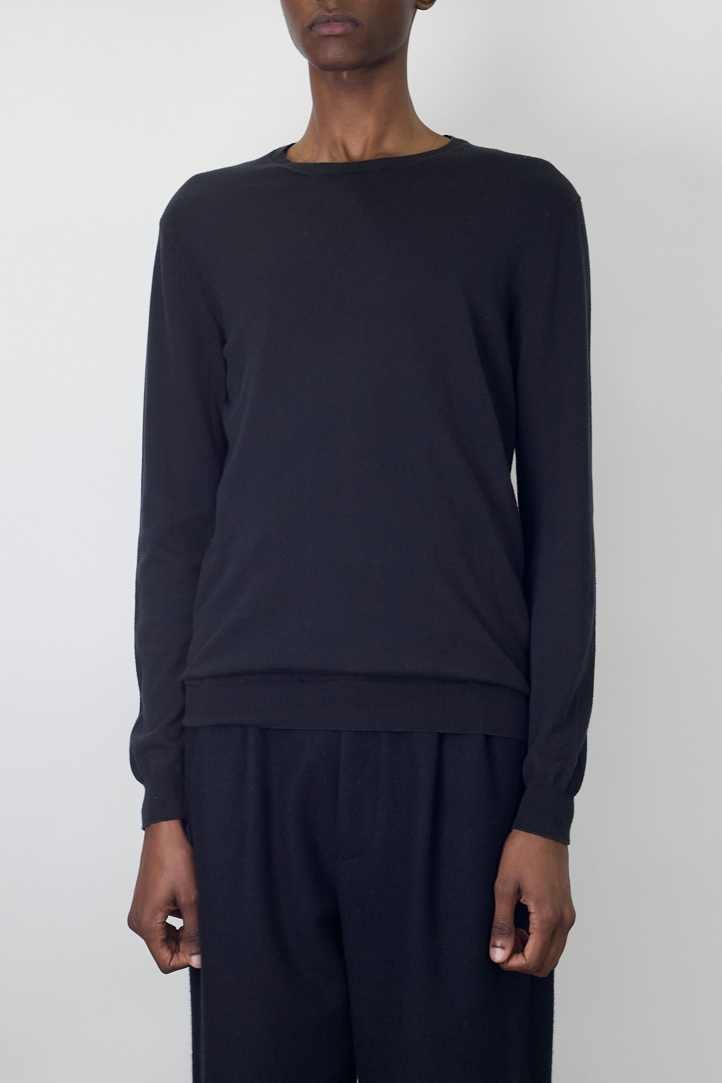 PRADA BLACK NAVY WOOL KNIT MADE IN ROMANIA