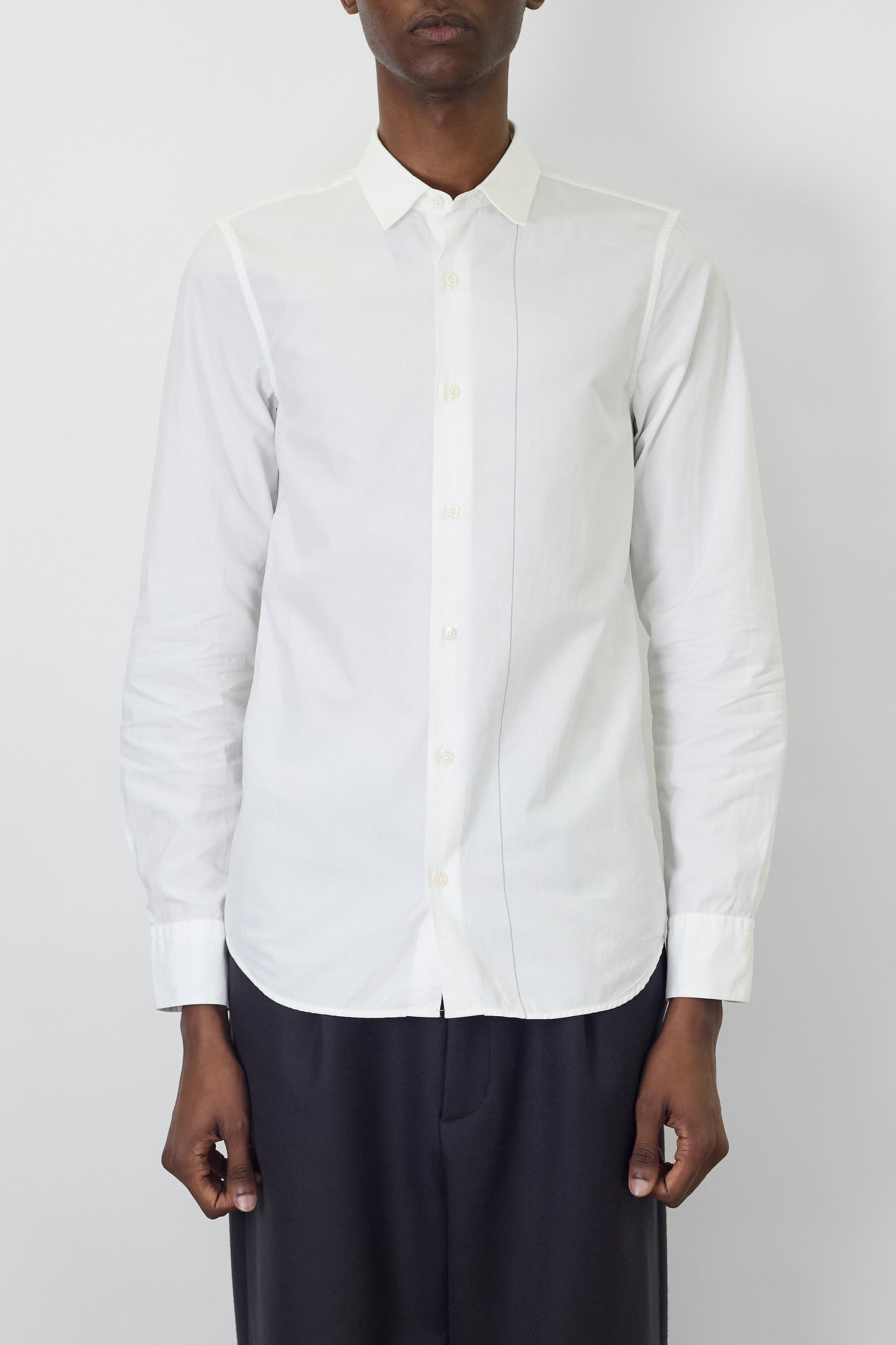 JIL SANDER BY RAF SIMONS WHITE CLASSIC SHIRT MADE IN ITALY