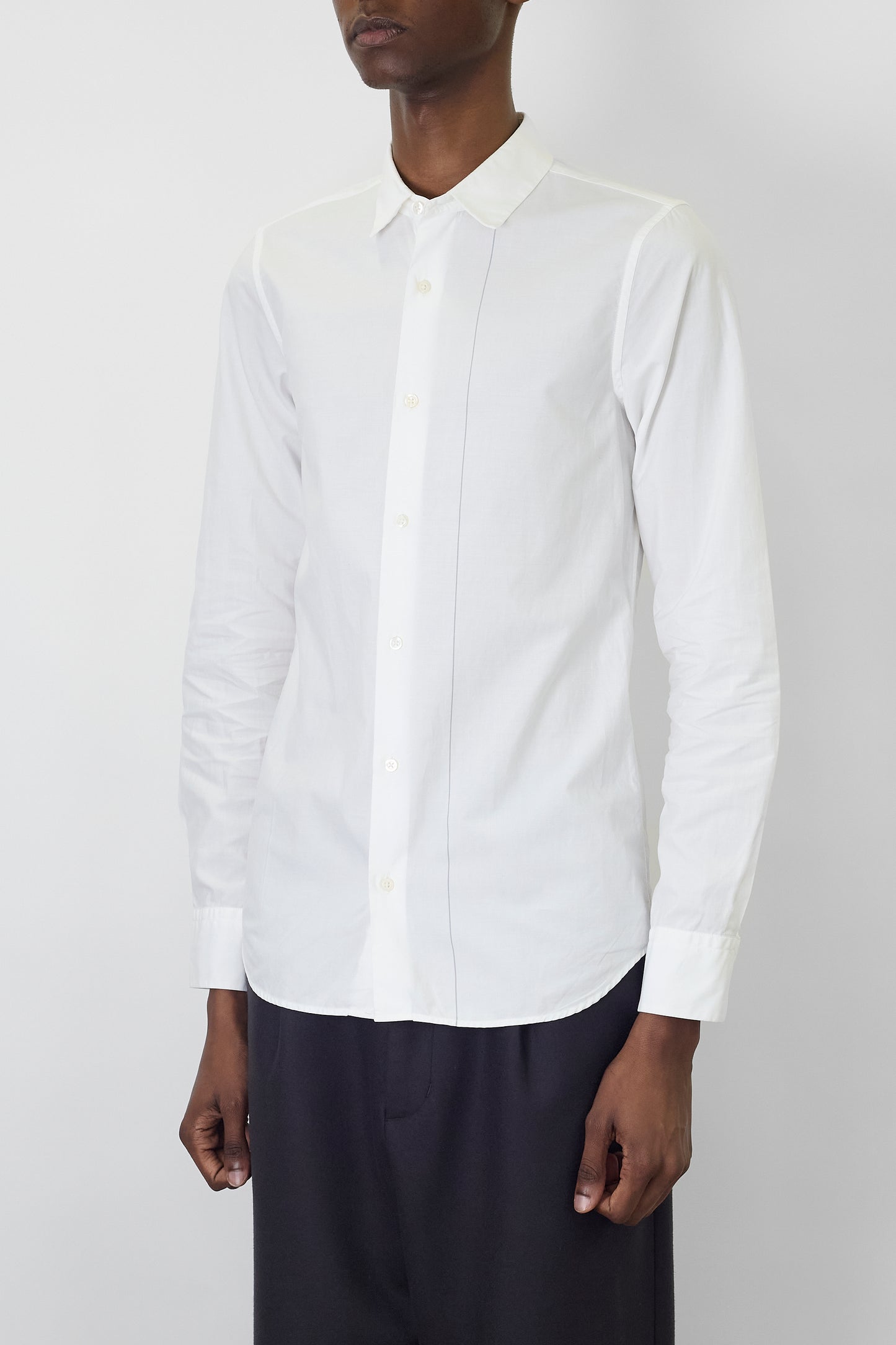 JIL SANDER BY RAF SIMONS WHITE CLASSIC SHIRT MADE IN ITALY