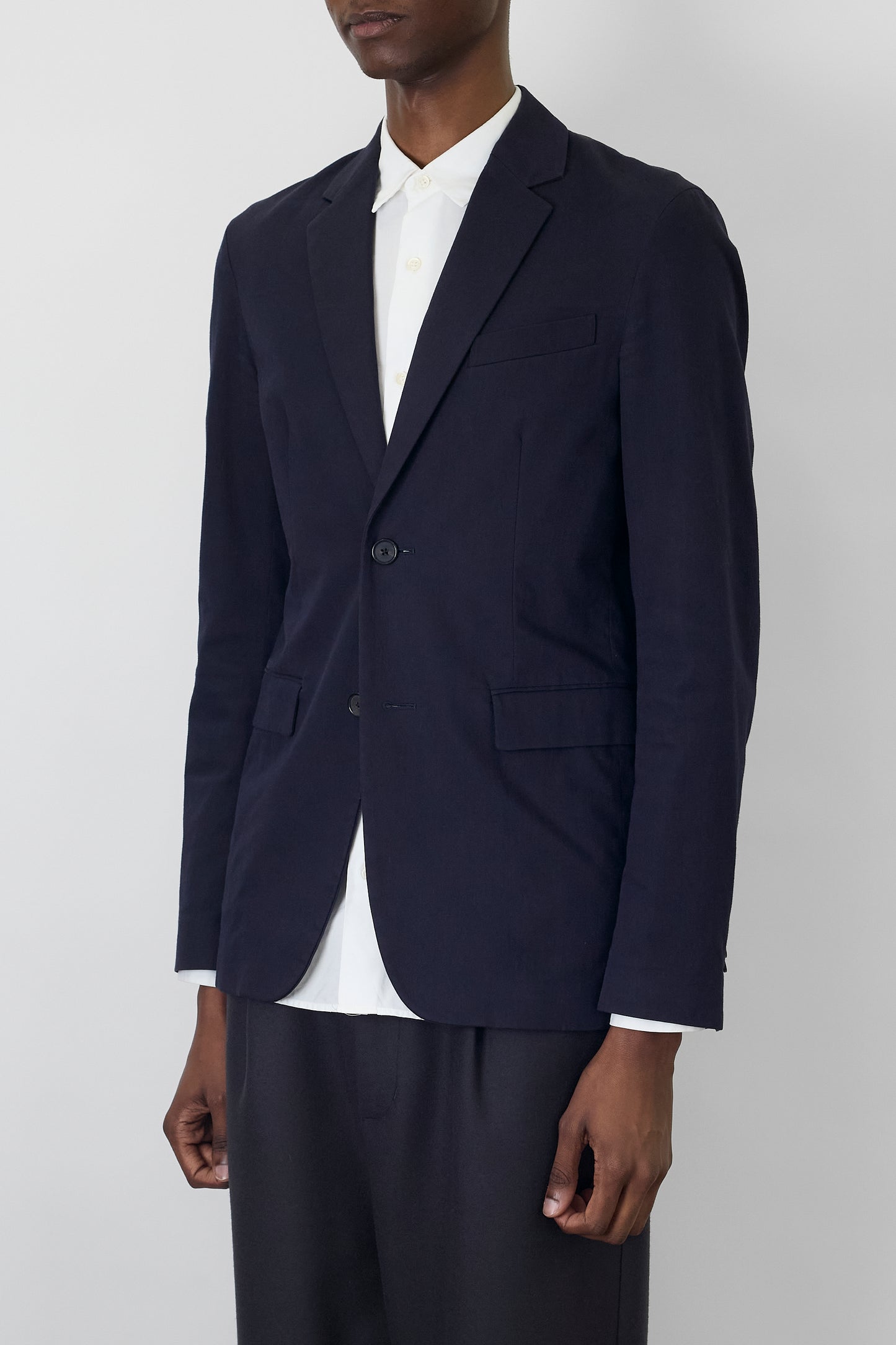 JIL SANDER NAVY TAILORED JACKET MADE IN ITALY