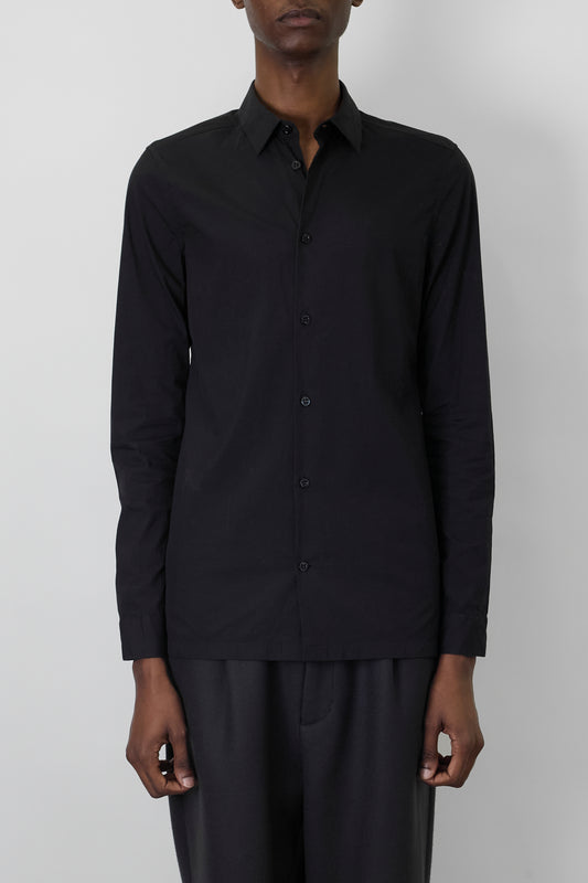 BALENCIAGA BLACK CLASSIC SHIRT MADE IN ROMANIA