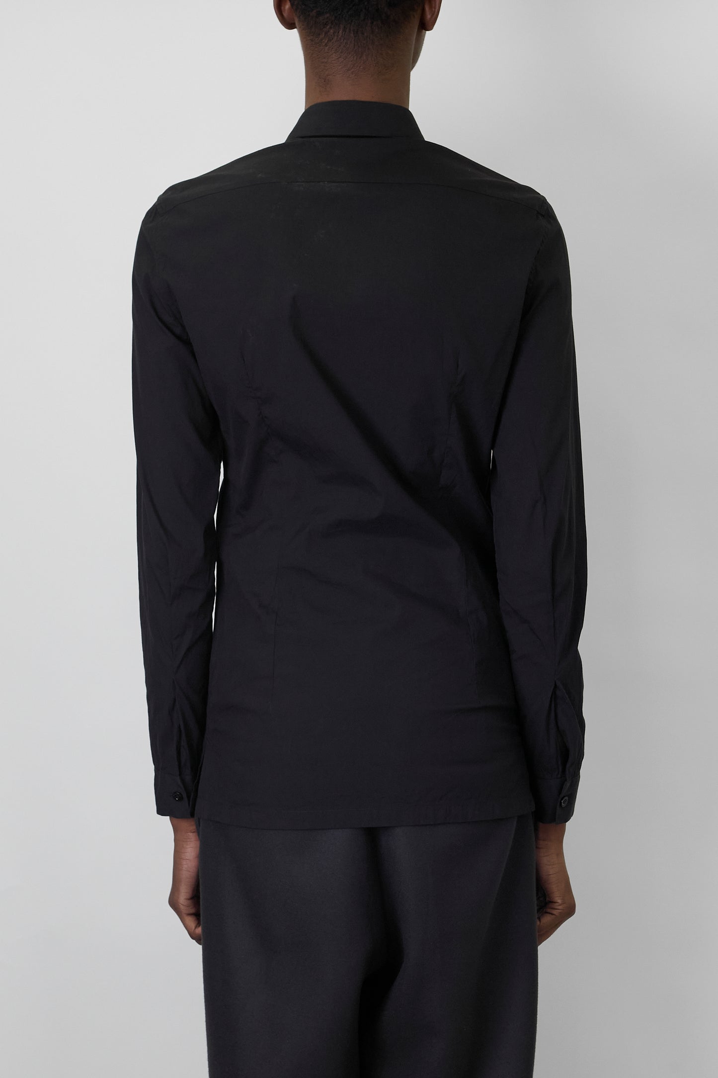BALENCIAGA BLACK CLASSIC SHIRT MADE IN ROMANIA
