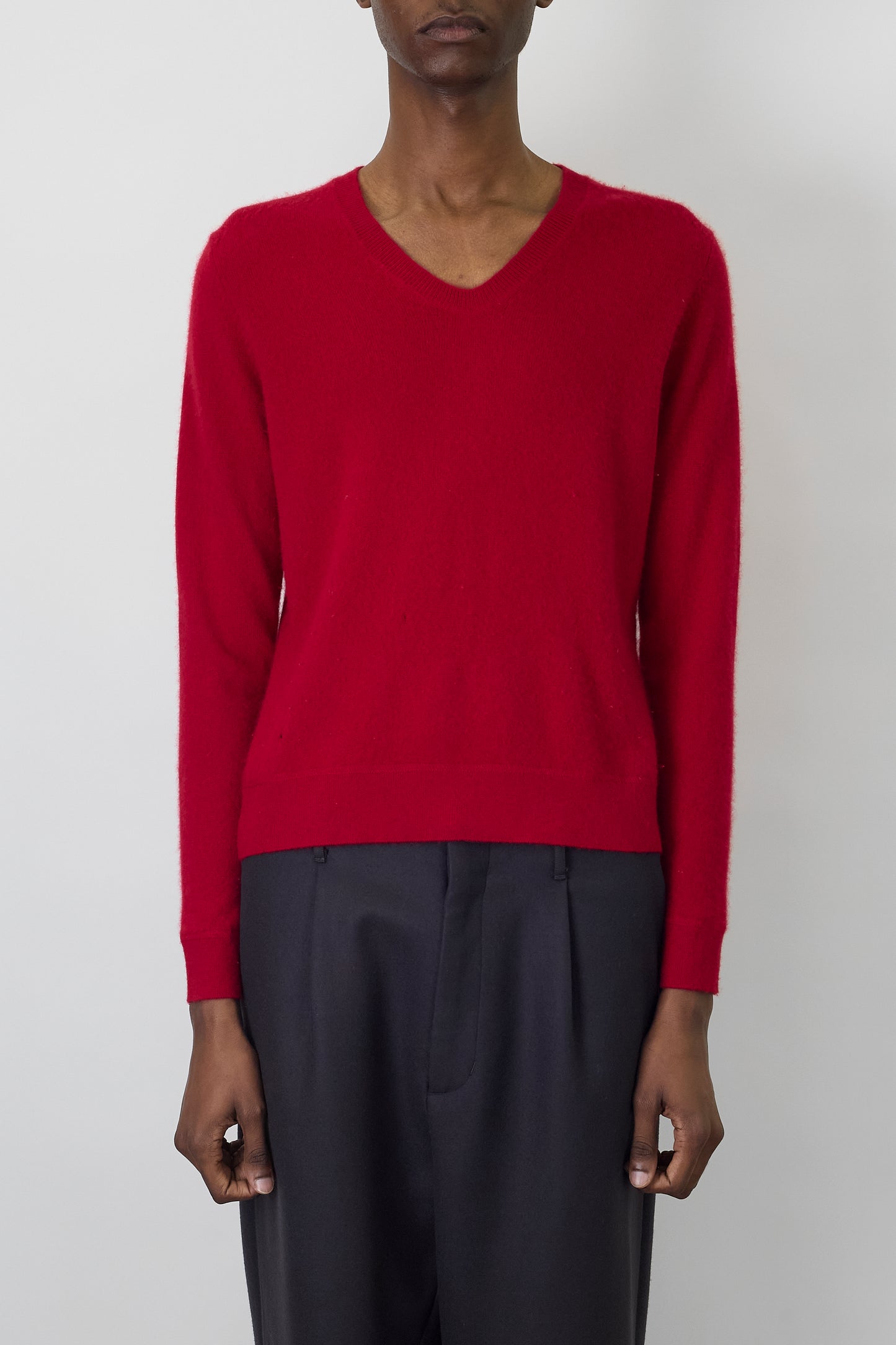 VALERIE STEVENSS RED CASHMERE KNIT
