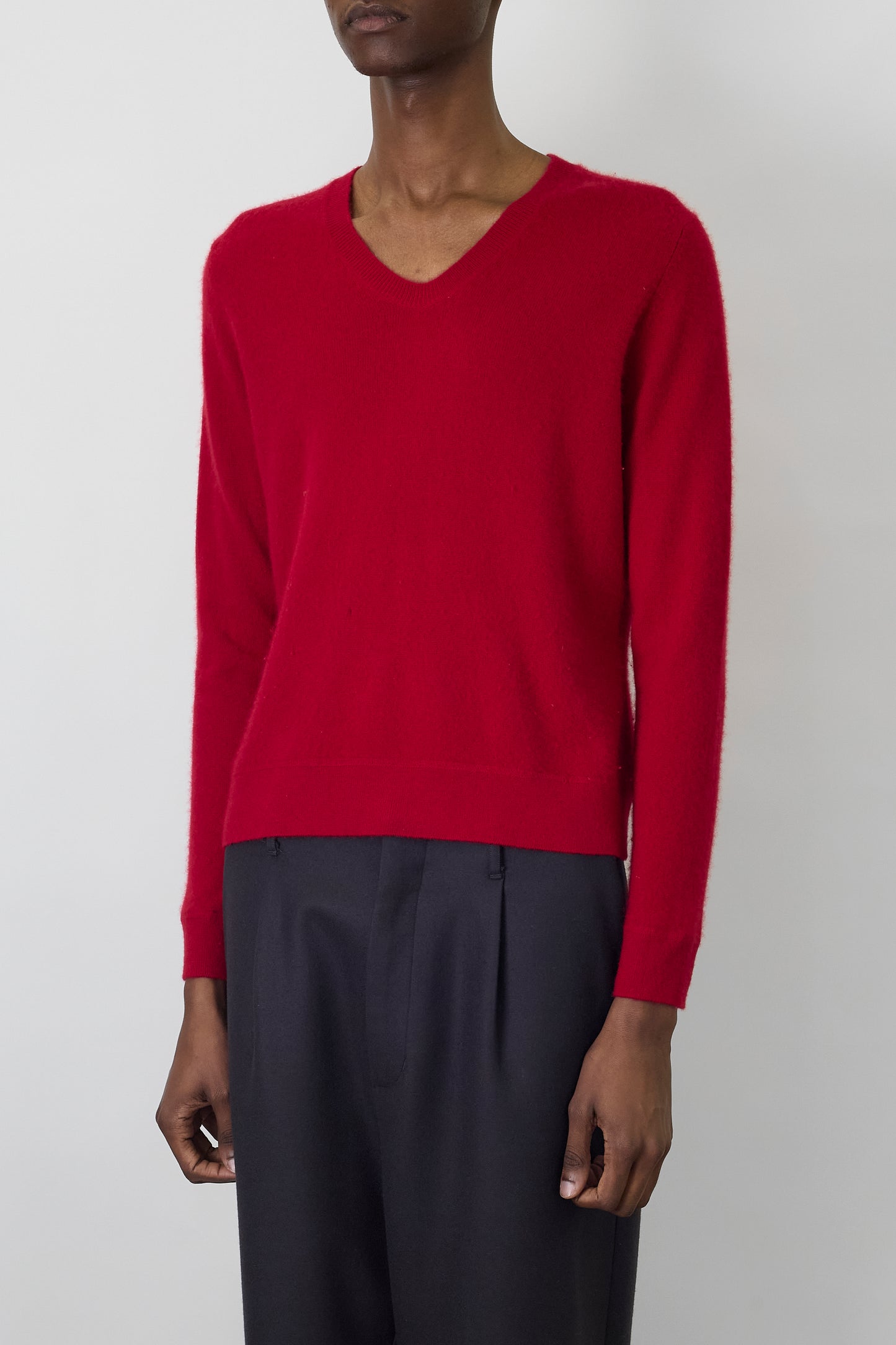 VALERIE STEVENSS RED CASHMERE KNIT