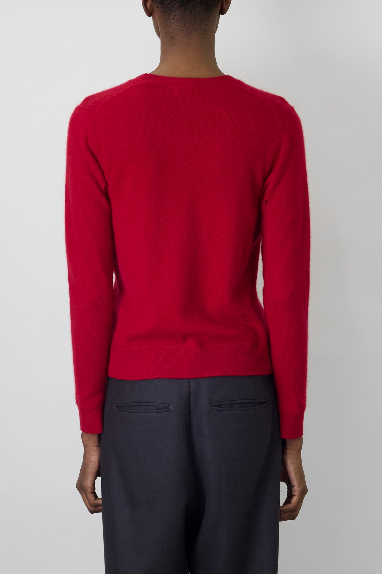 VALERIE STEVENSS RED CASHMERE KNIT
